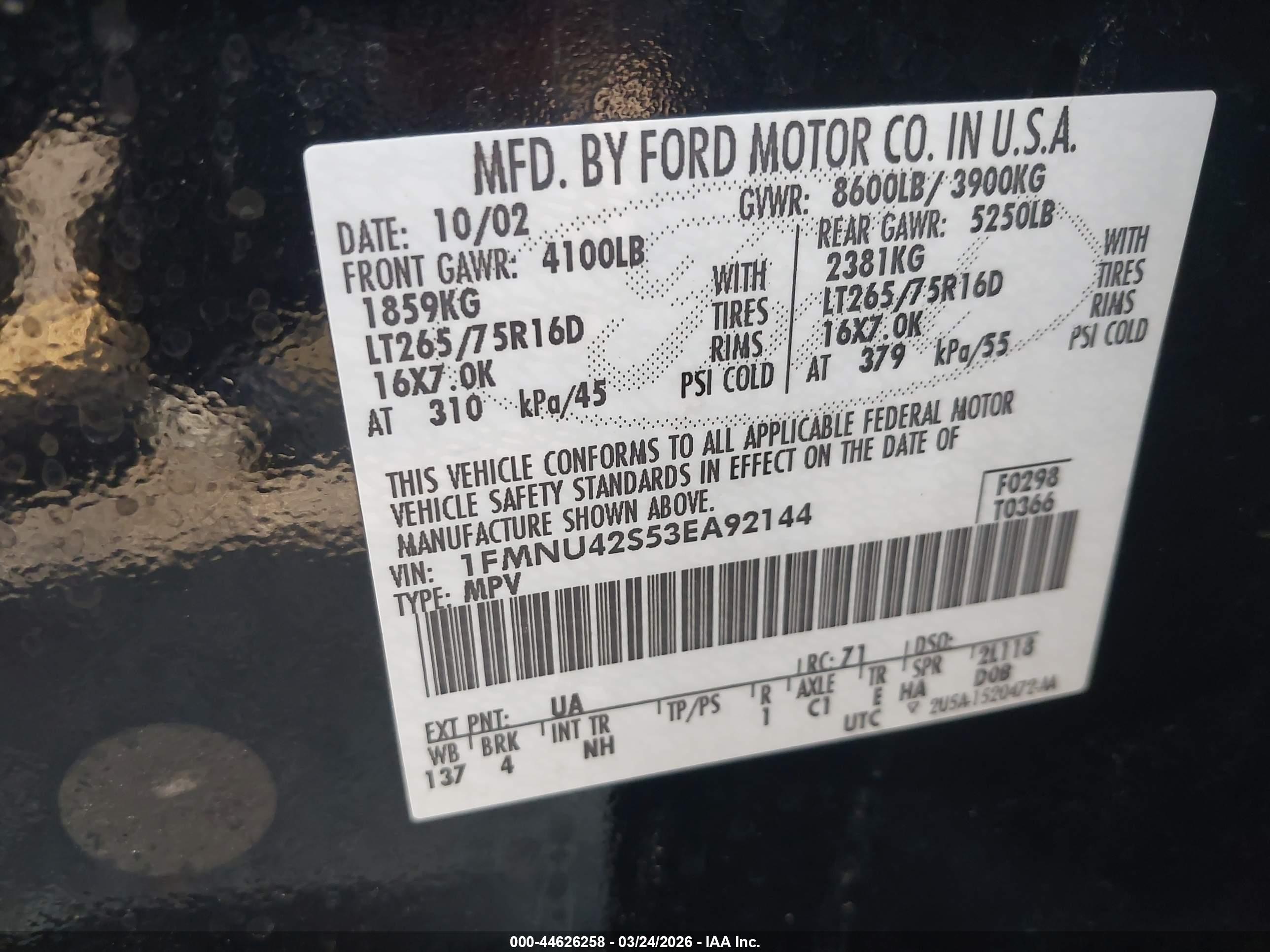 FORD EXCURSION image 9