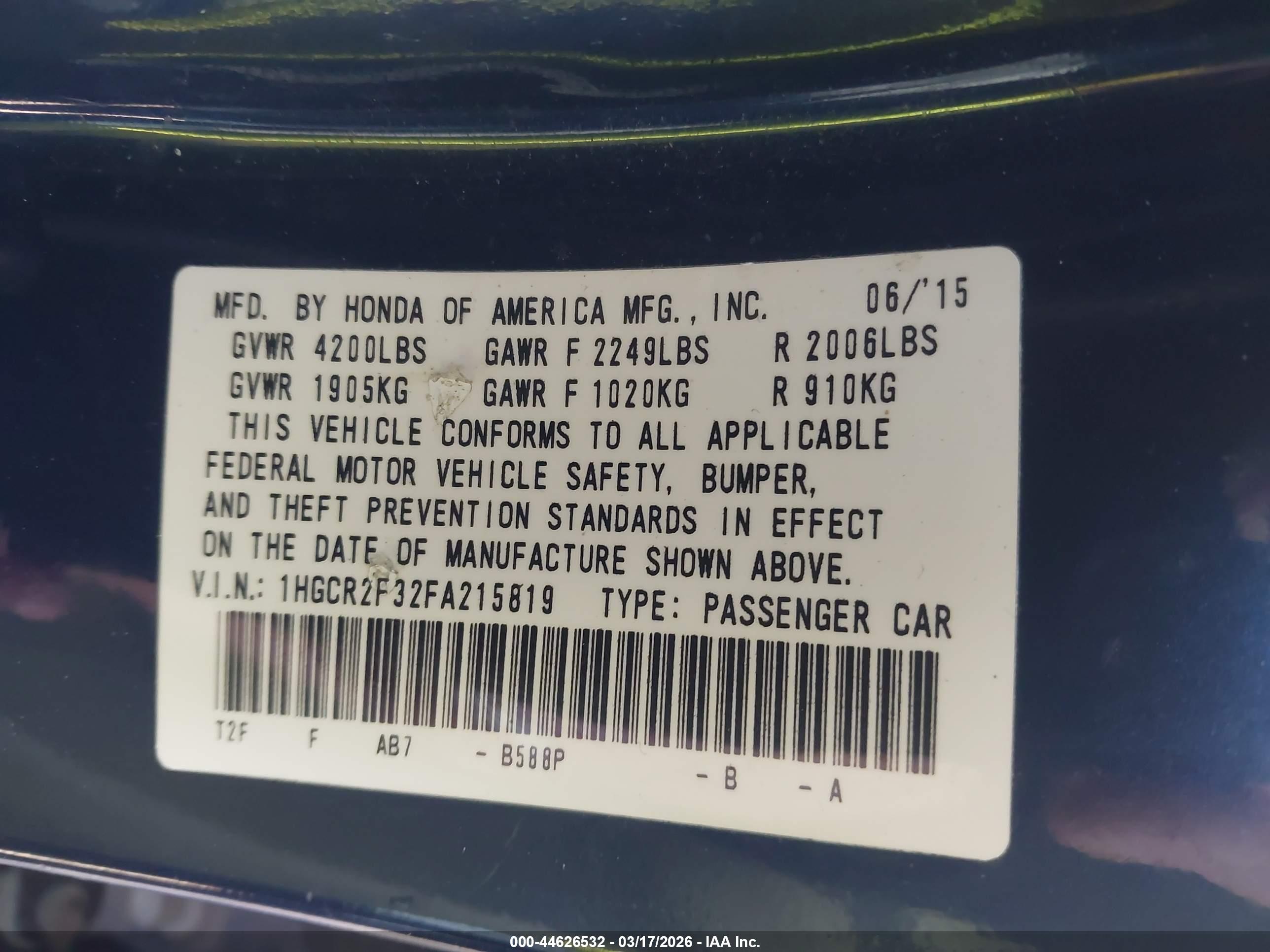 HONDA ACCORD image 9