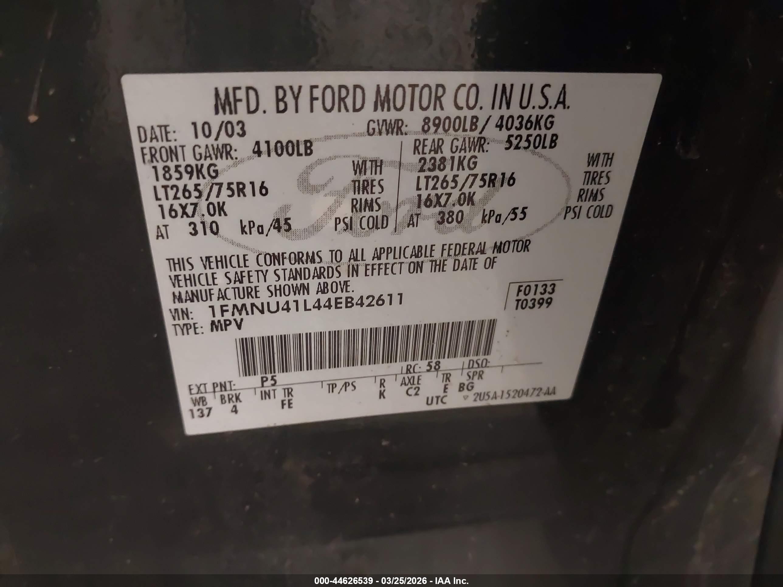 FORD EXCURSION image 9