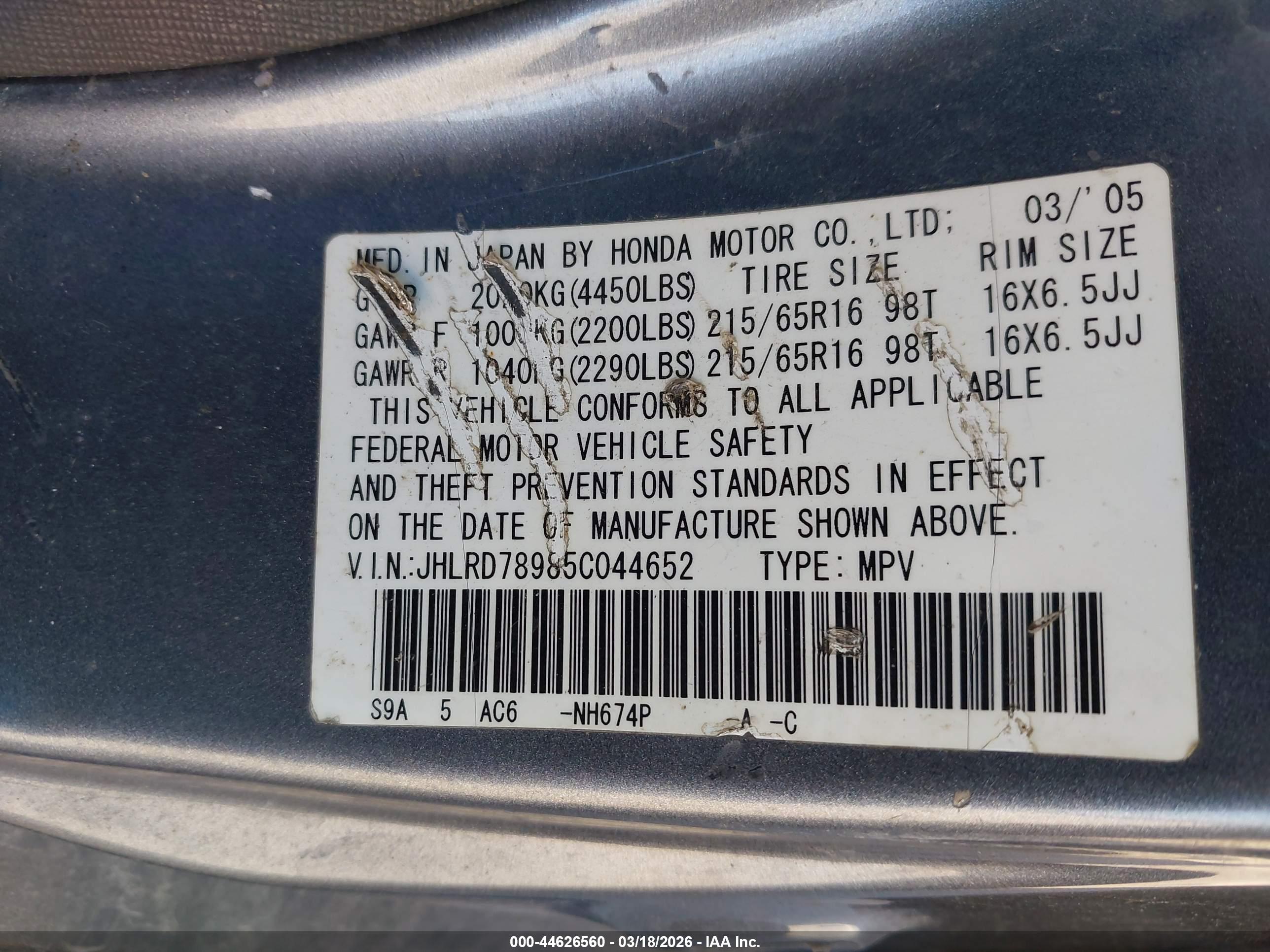 HONDA CR-V image 9