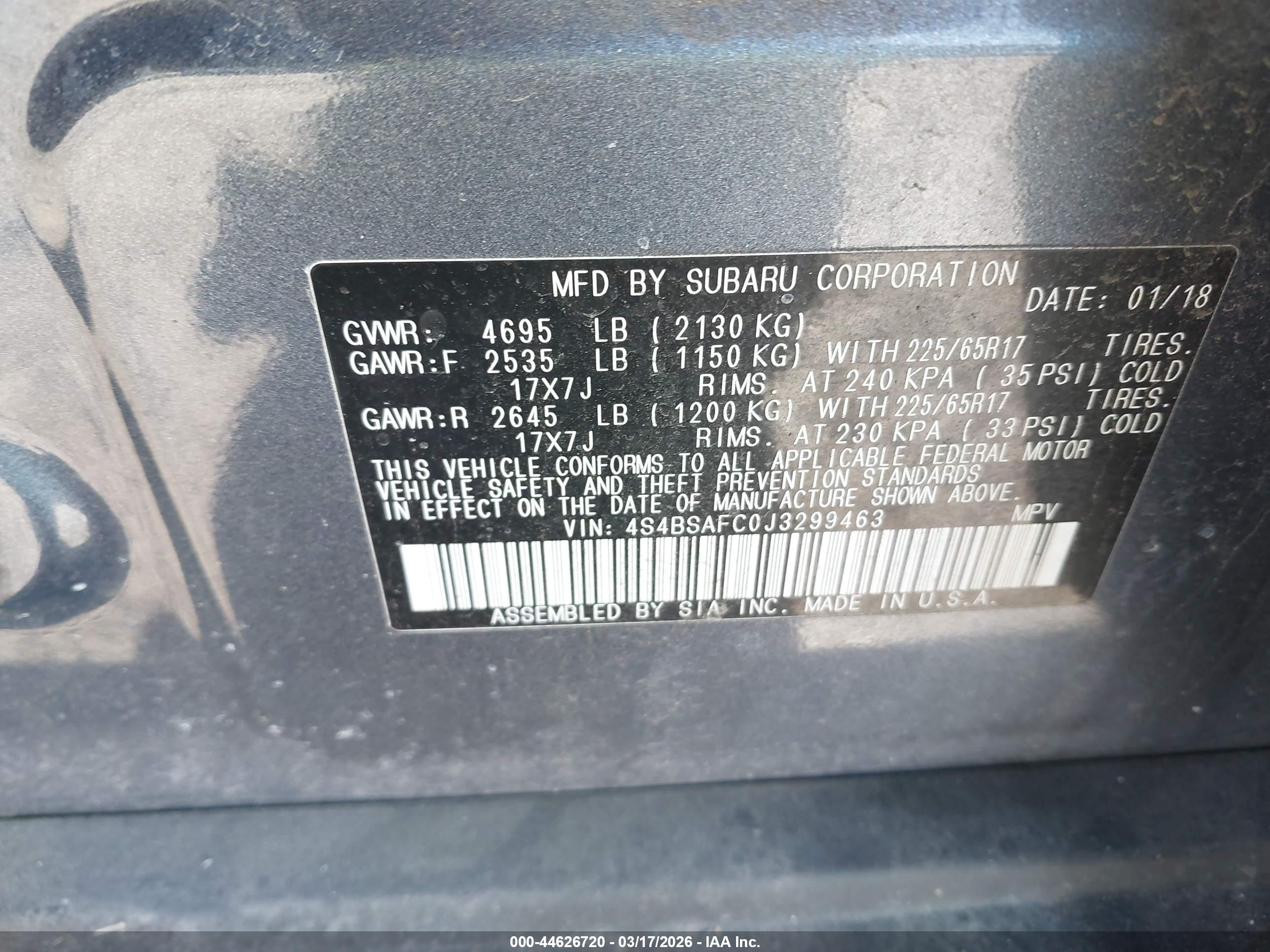 SUBARU OUTBACK image 9