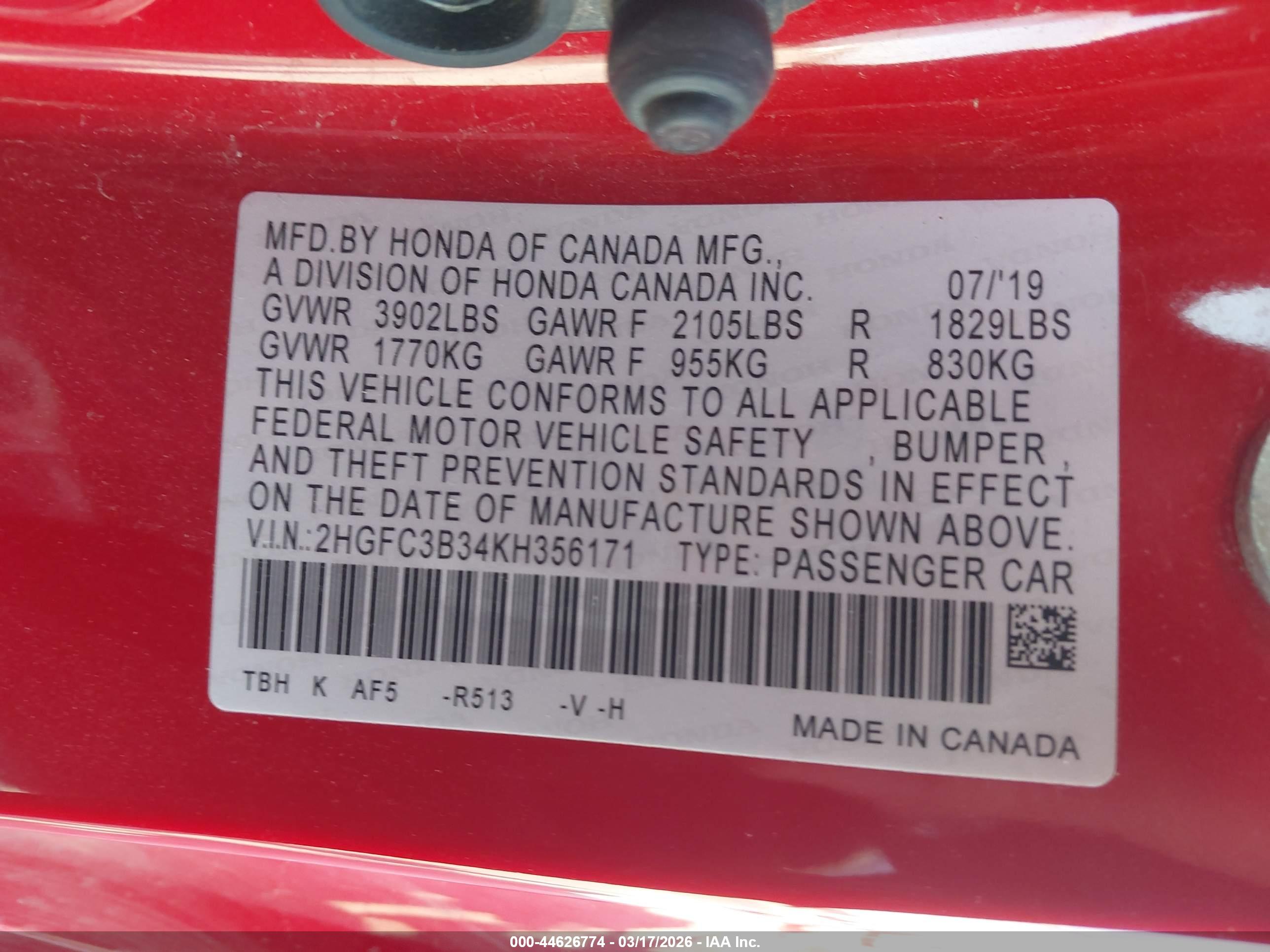 HONDA CIVIC image 9