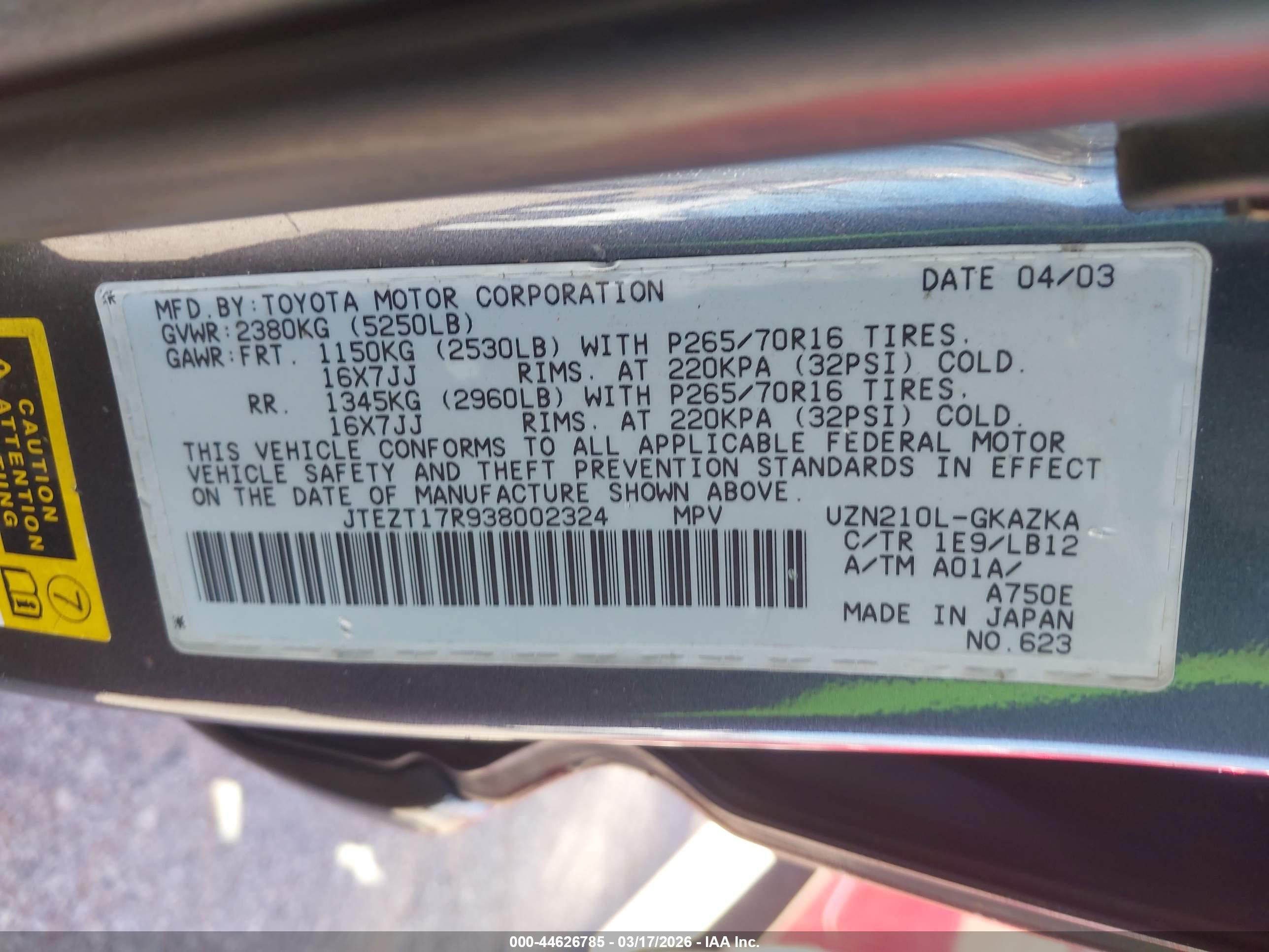 TOYOTA 4RUNNER image 9