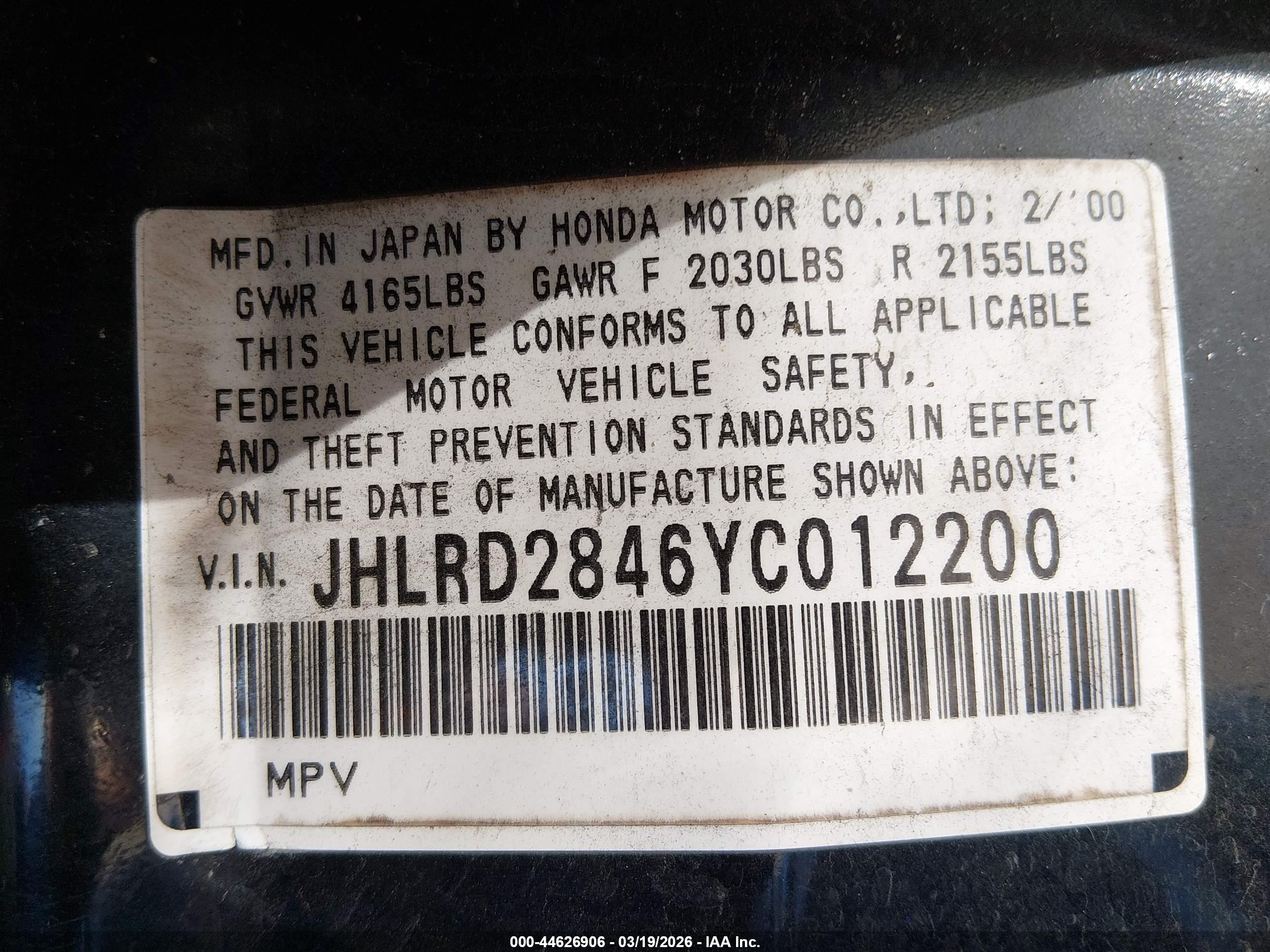 HONDA CR-V image 9