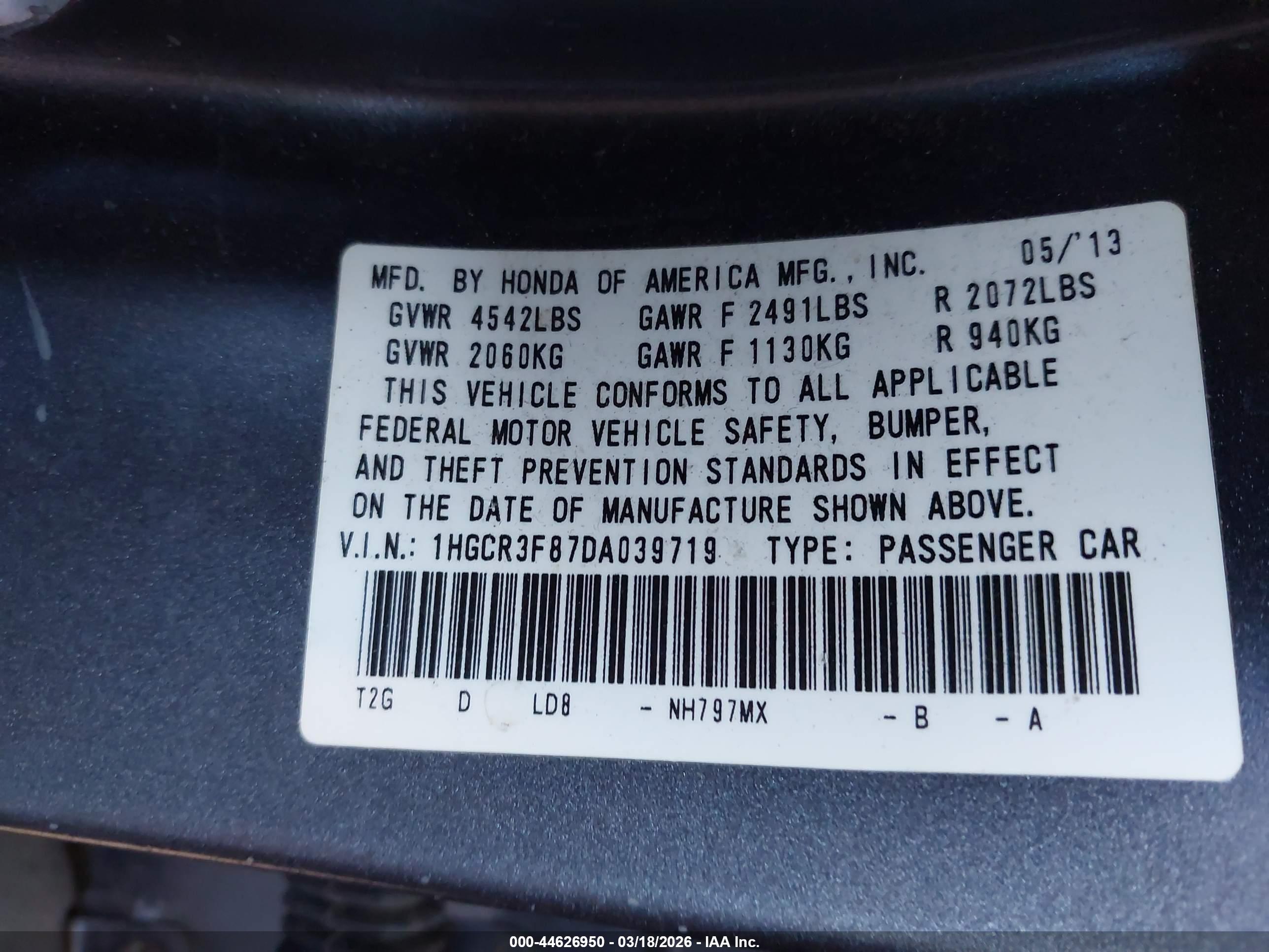 HONDA ACCORD image 9