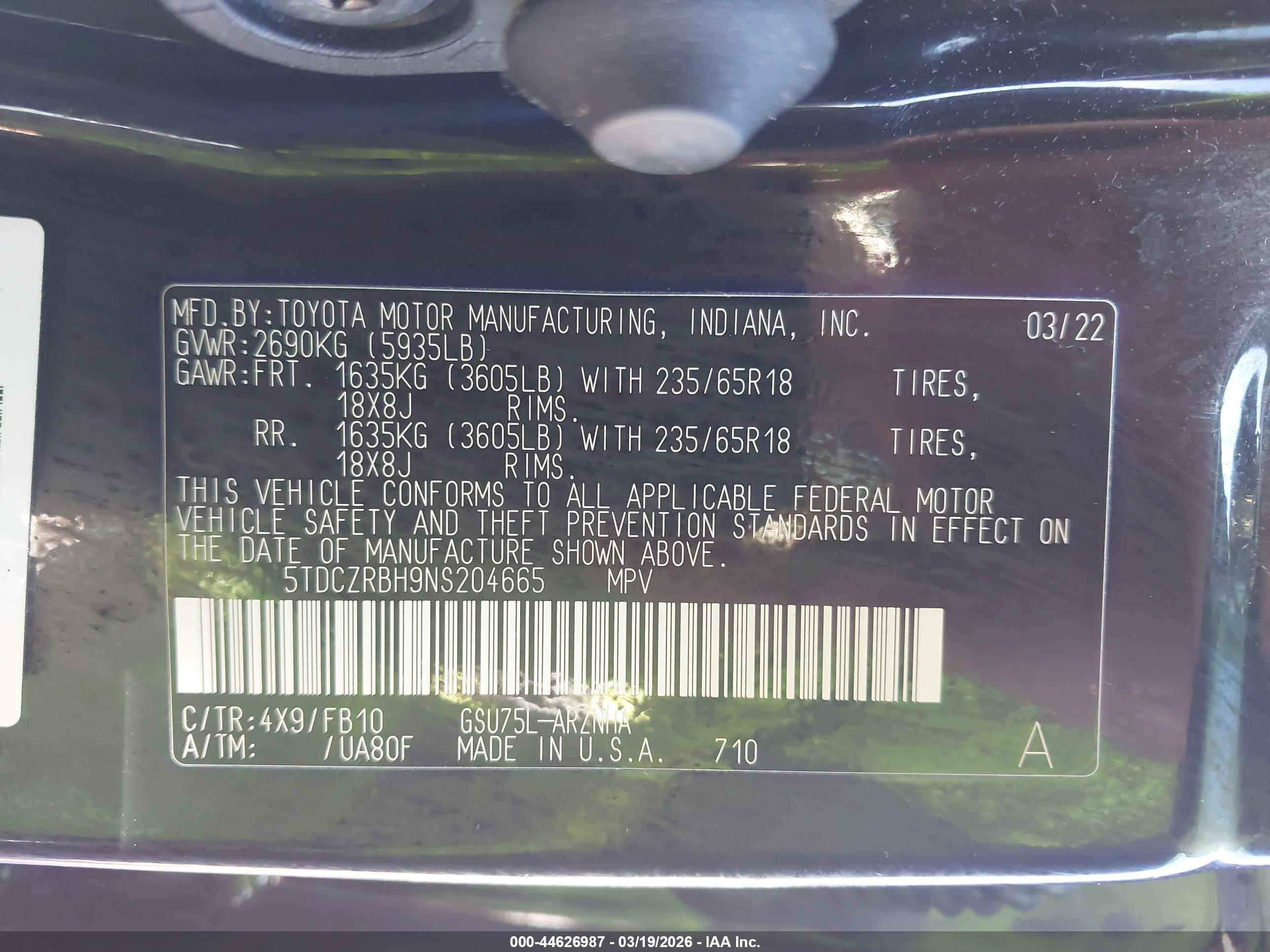 TOYOTA HIGHLANDER image 9