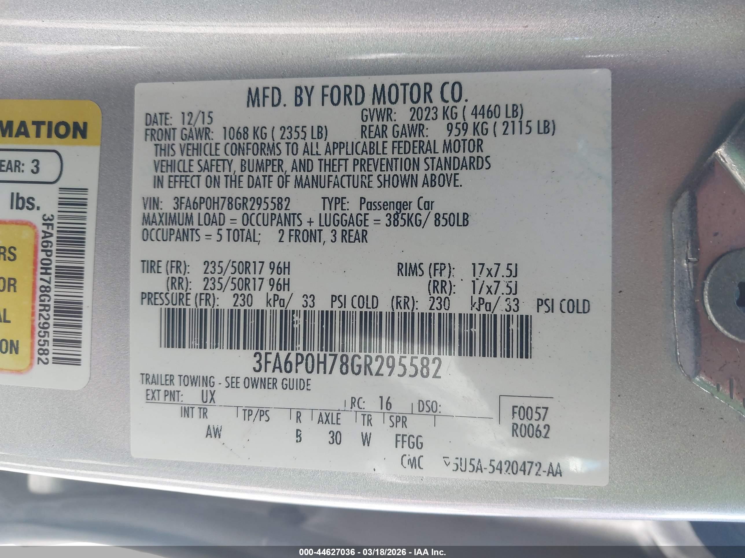 FORD FUSION image 9
