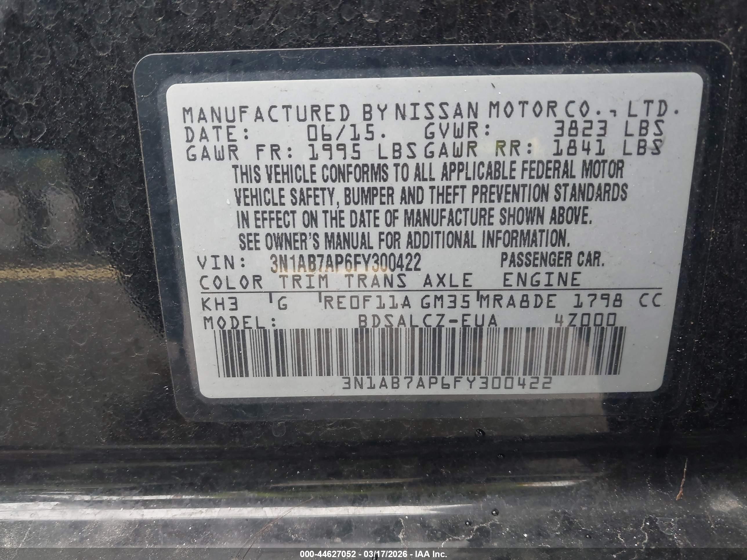 NISSAN SENTRA image 9