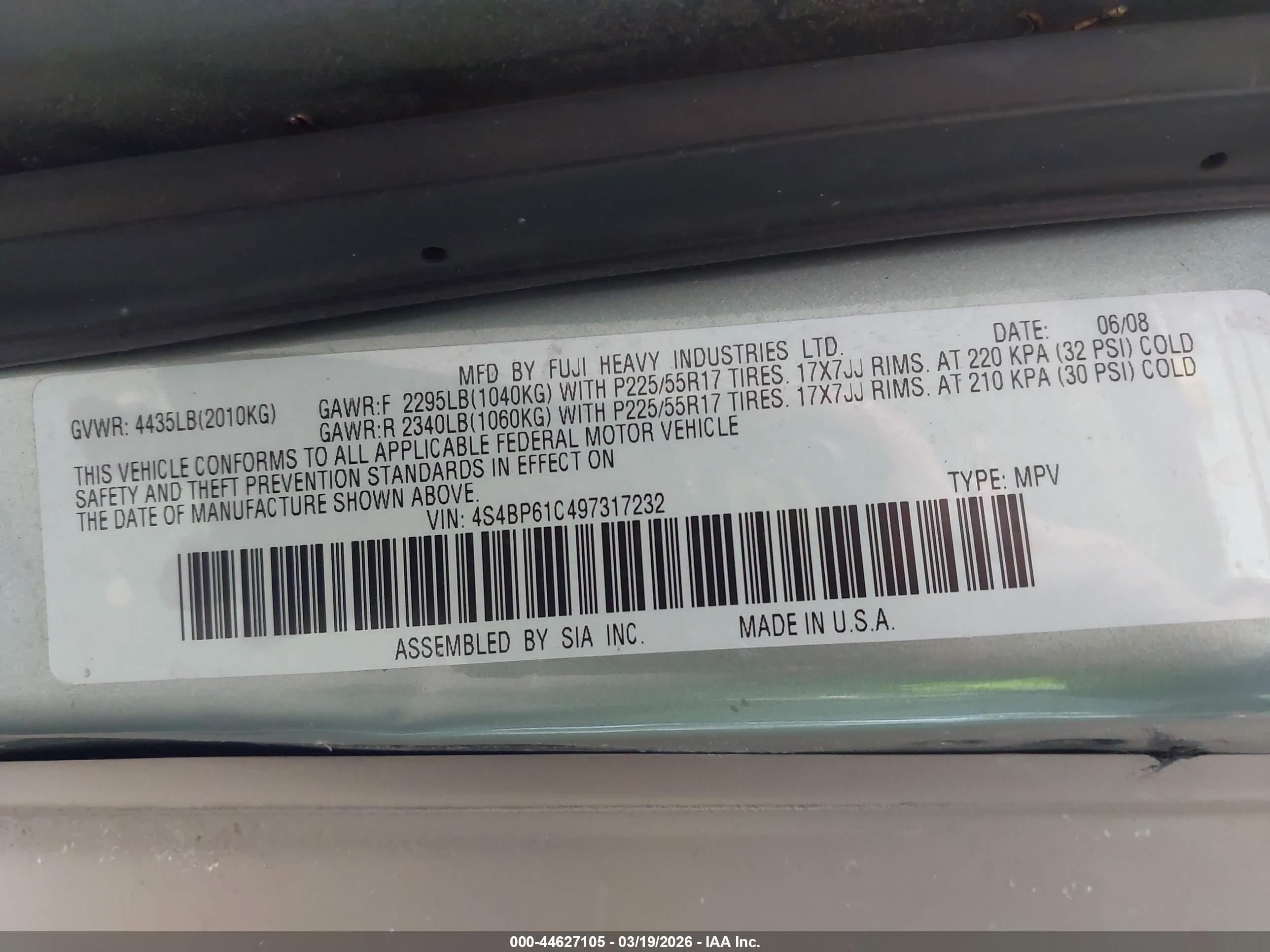 SUBARU OUTBACK image 9