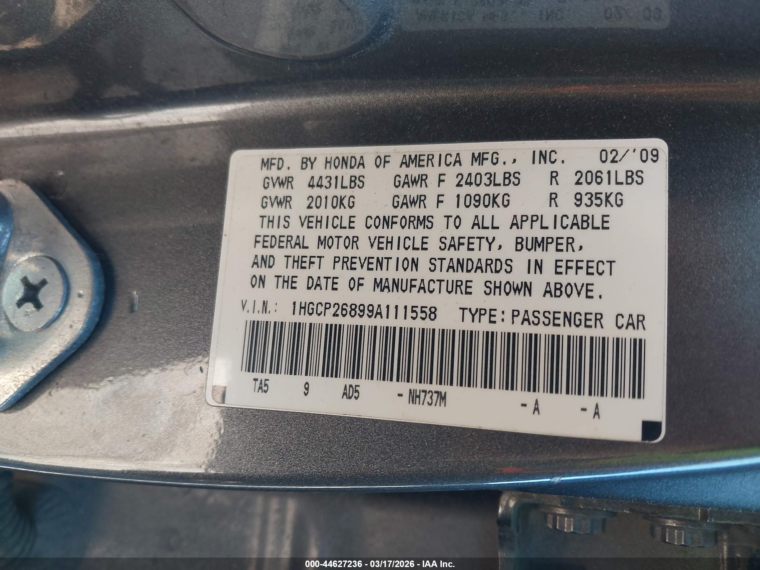 HONDA ACCORD image 9