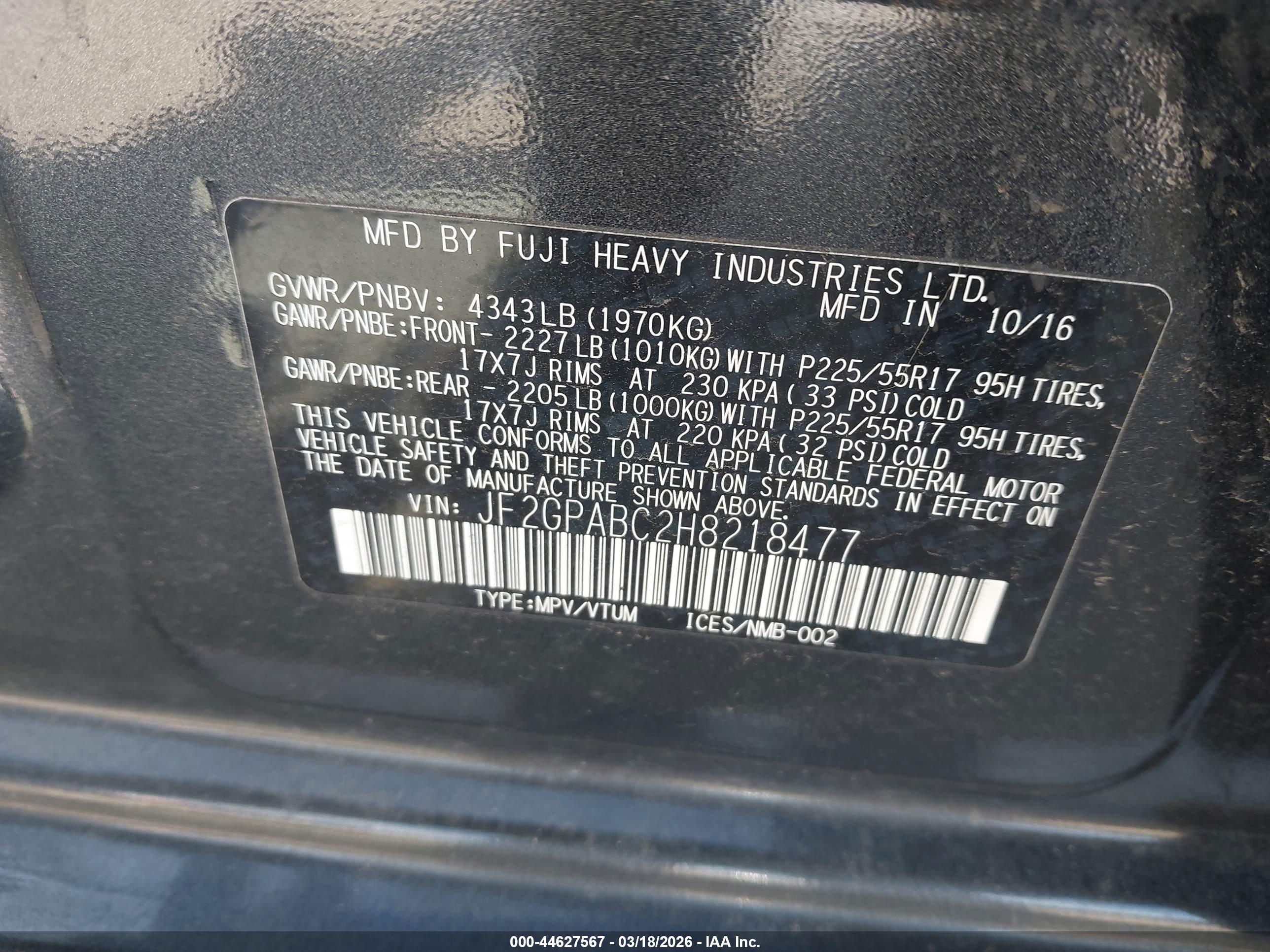 SUBARU CROSSTREK image 9