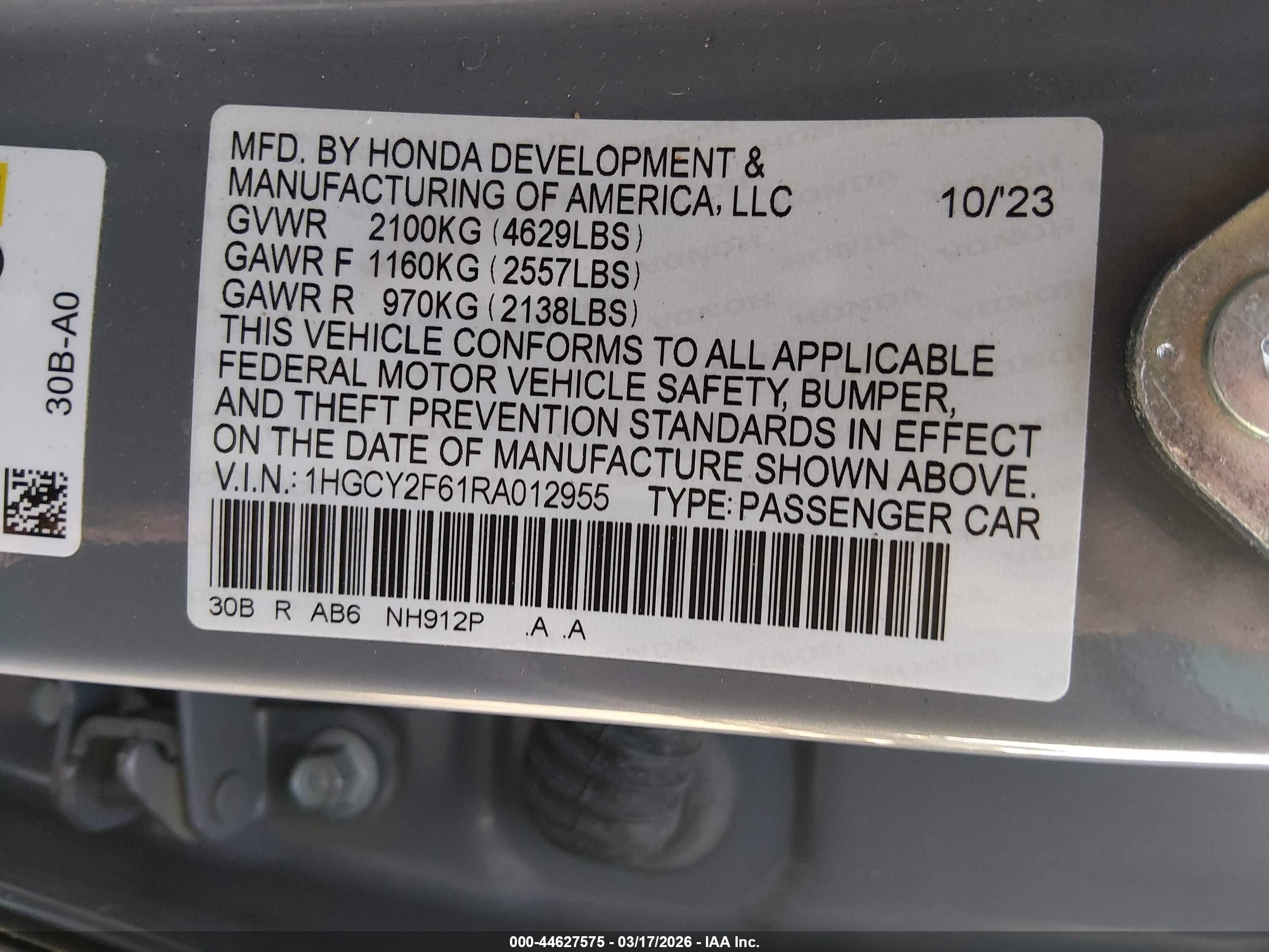 HONDA ACCORD image 9