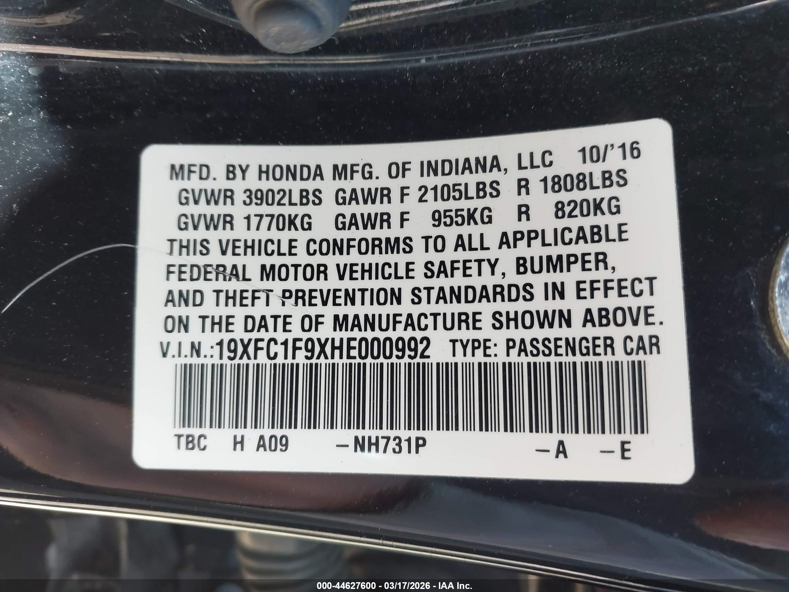 HONDA CIVIC image 9