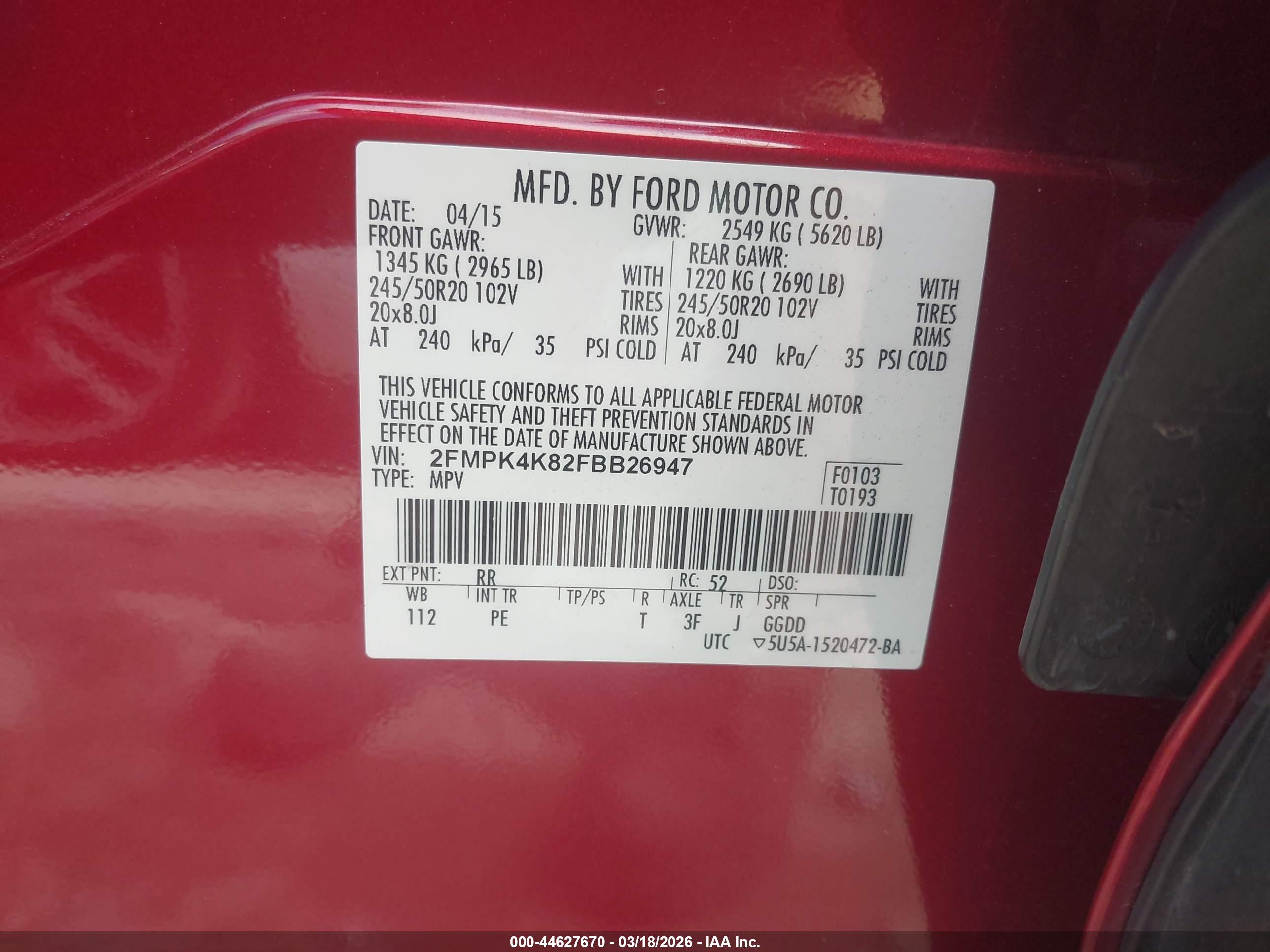 FORD EDGE image 9