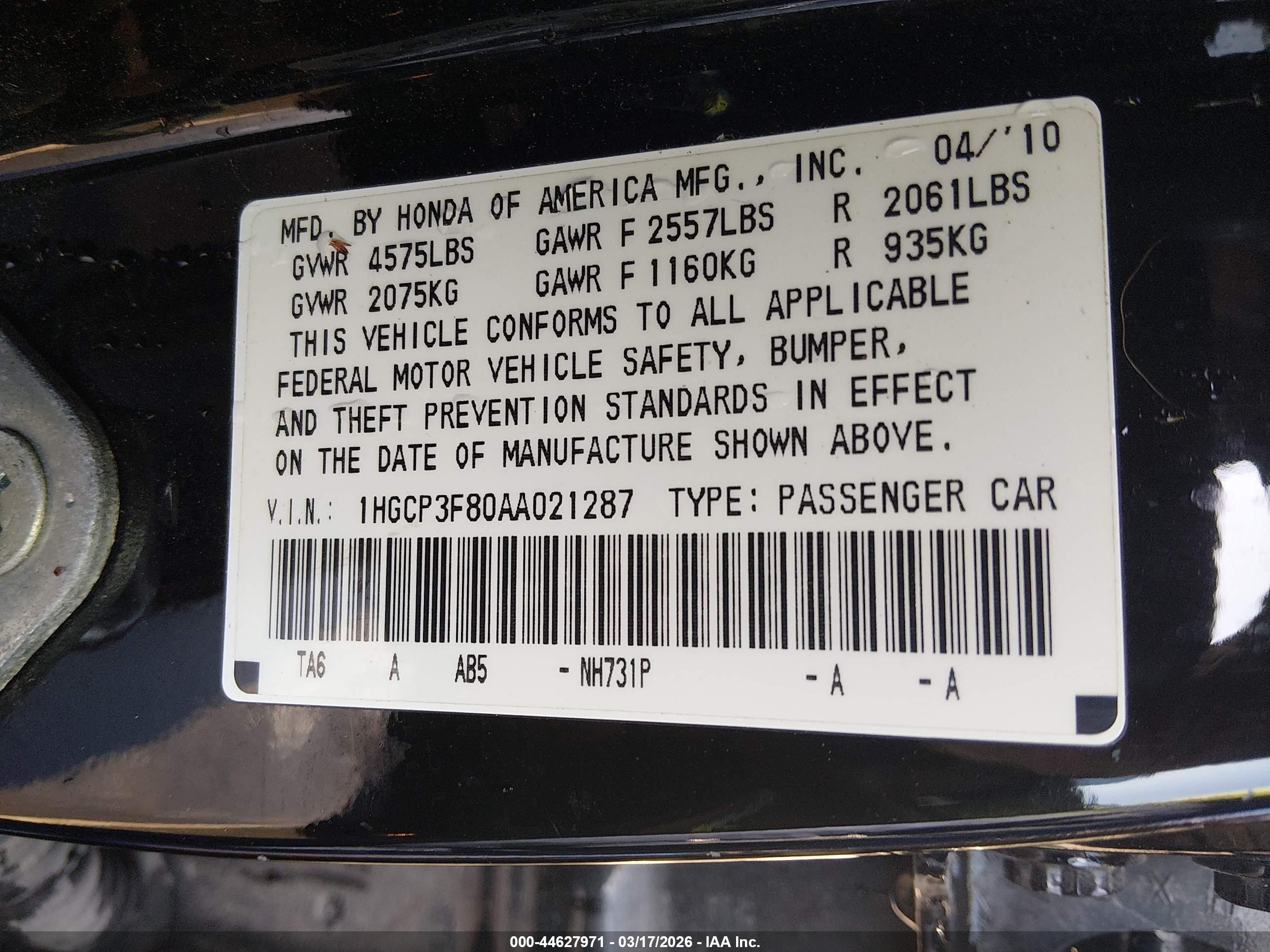 HONDA ACCORD image 9
