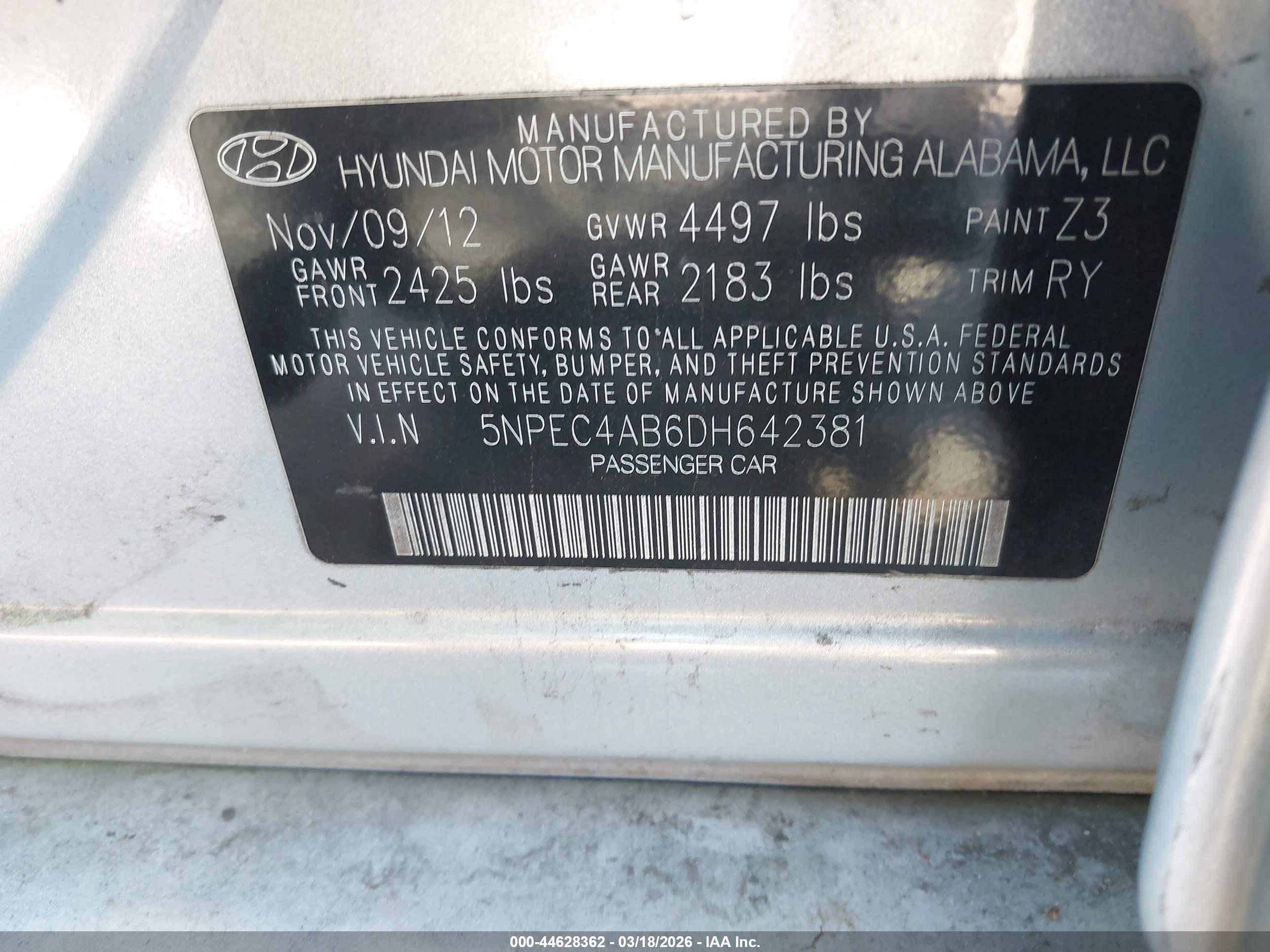 HYUNDAI SONATA image 9