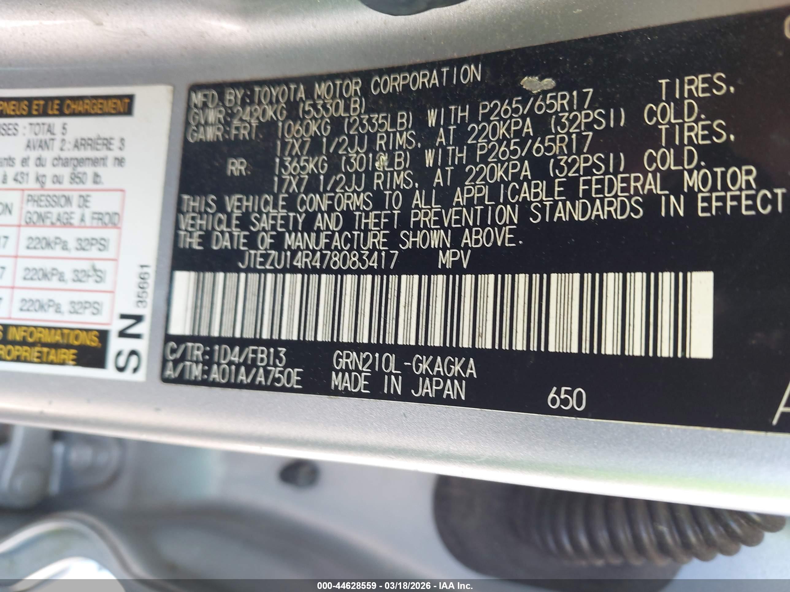 TOYOTA 4RUNNER image 9
