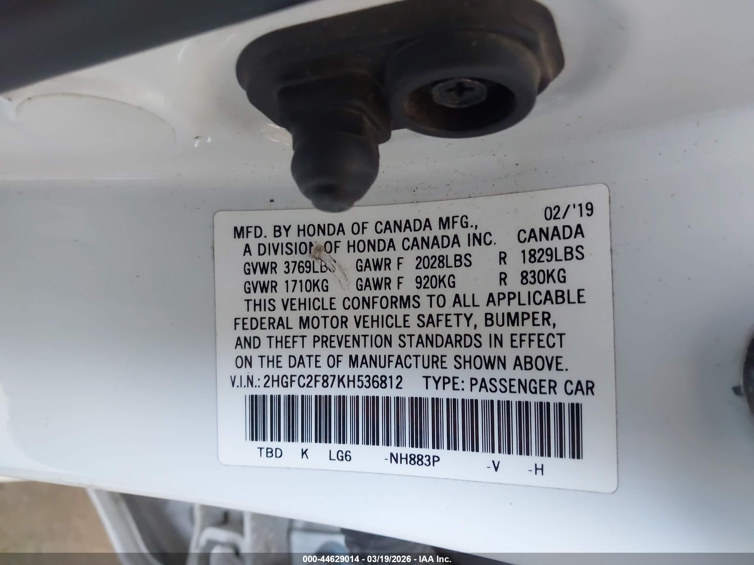 HONDA CIVIC image 9