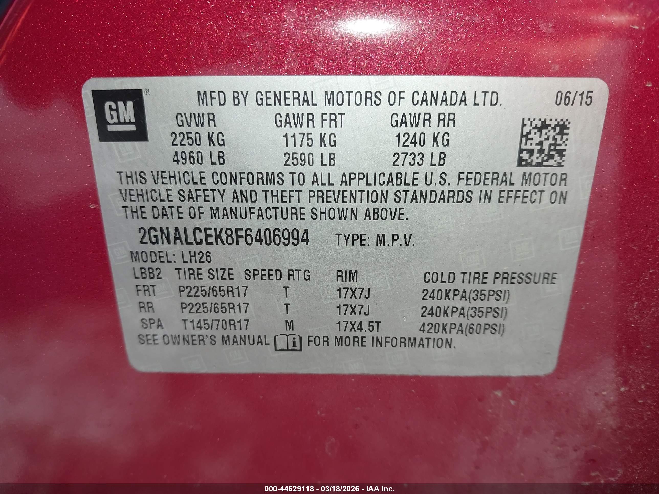 CHEVROLET EQUINOX image 9