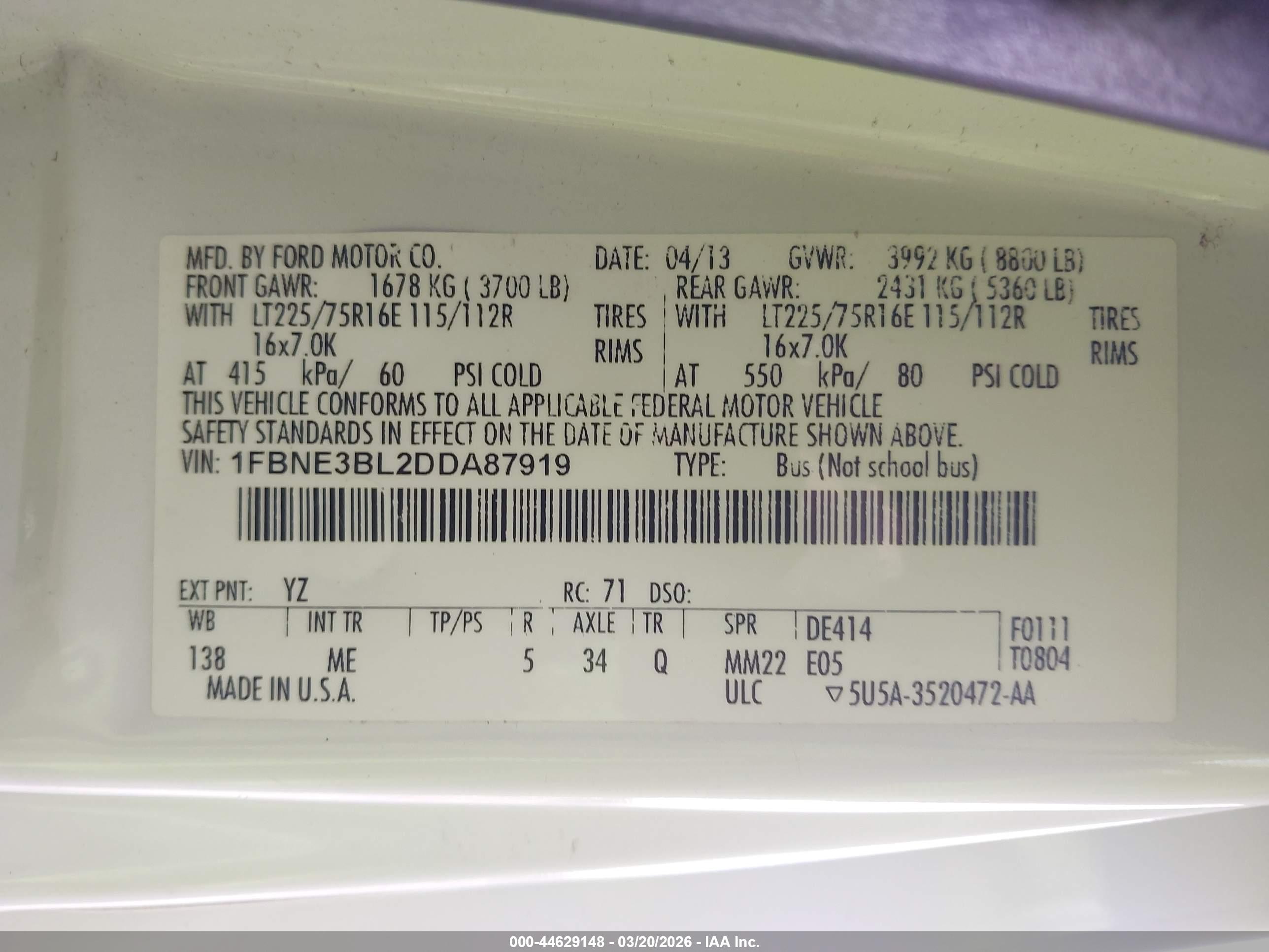 FORD E-350 image 9