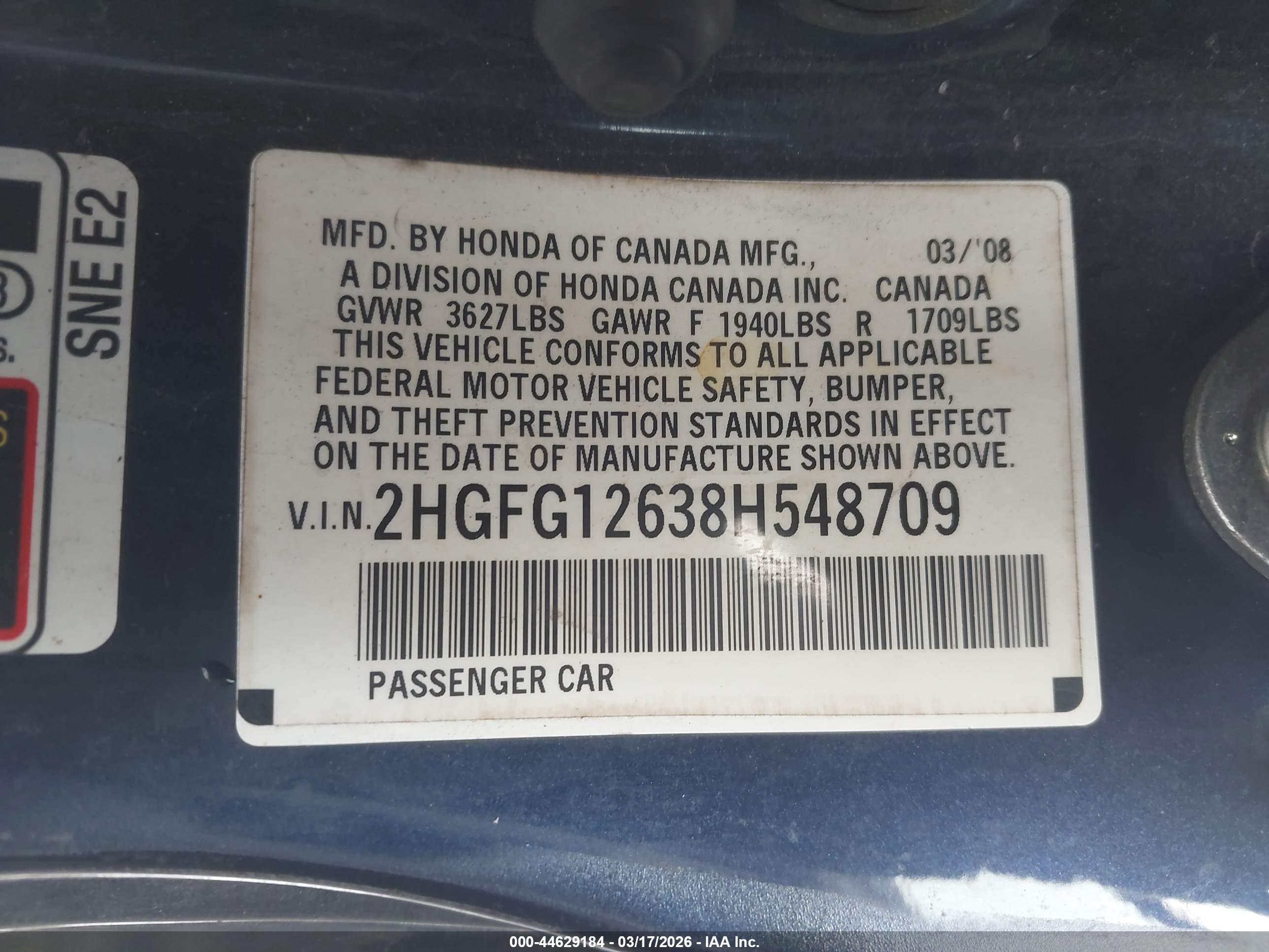 HONDA CIVIC image 9