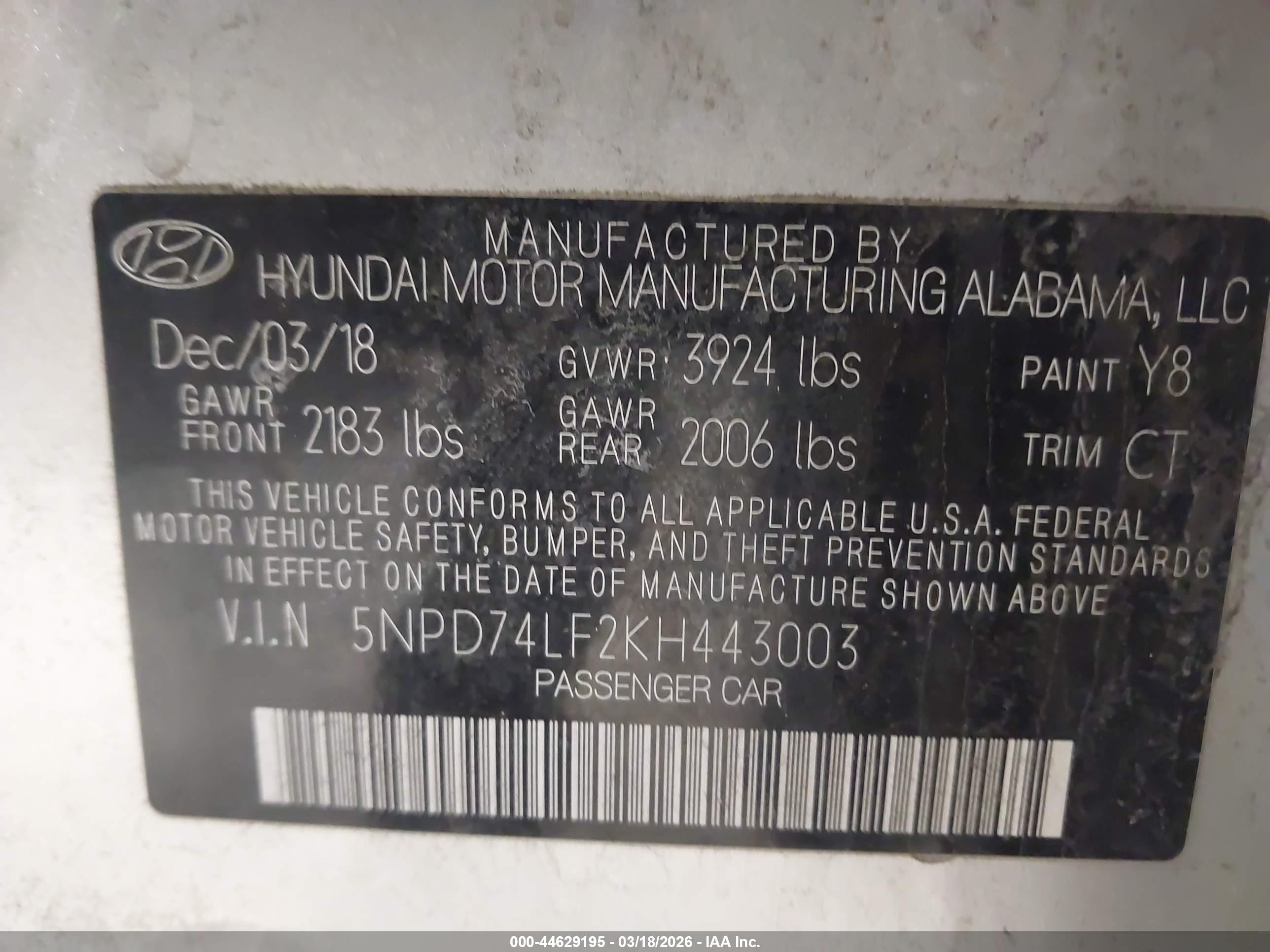 HYUNDAI ELANTRA image 9