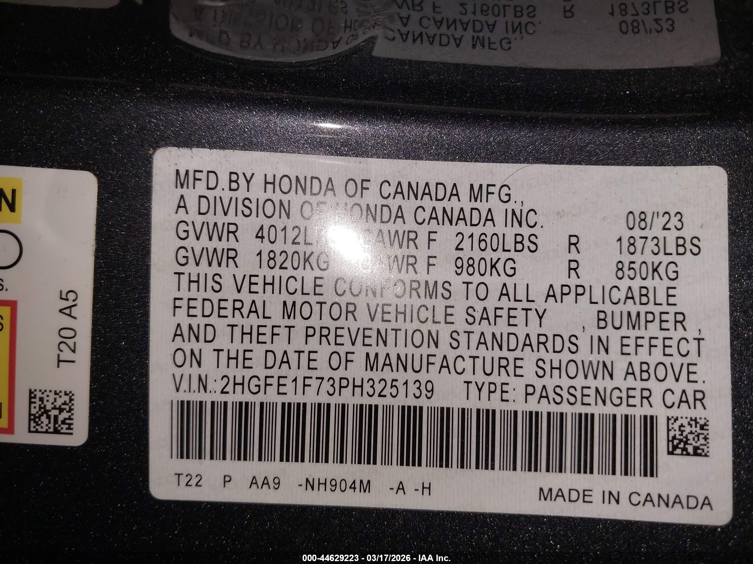 HONDA CIVIC image 9