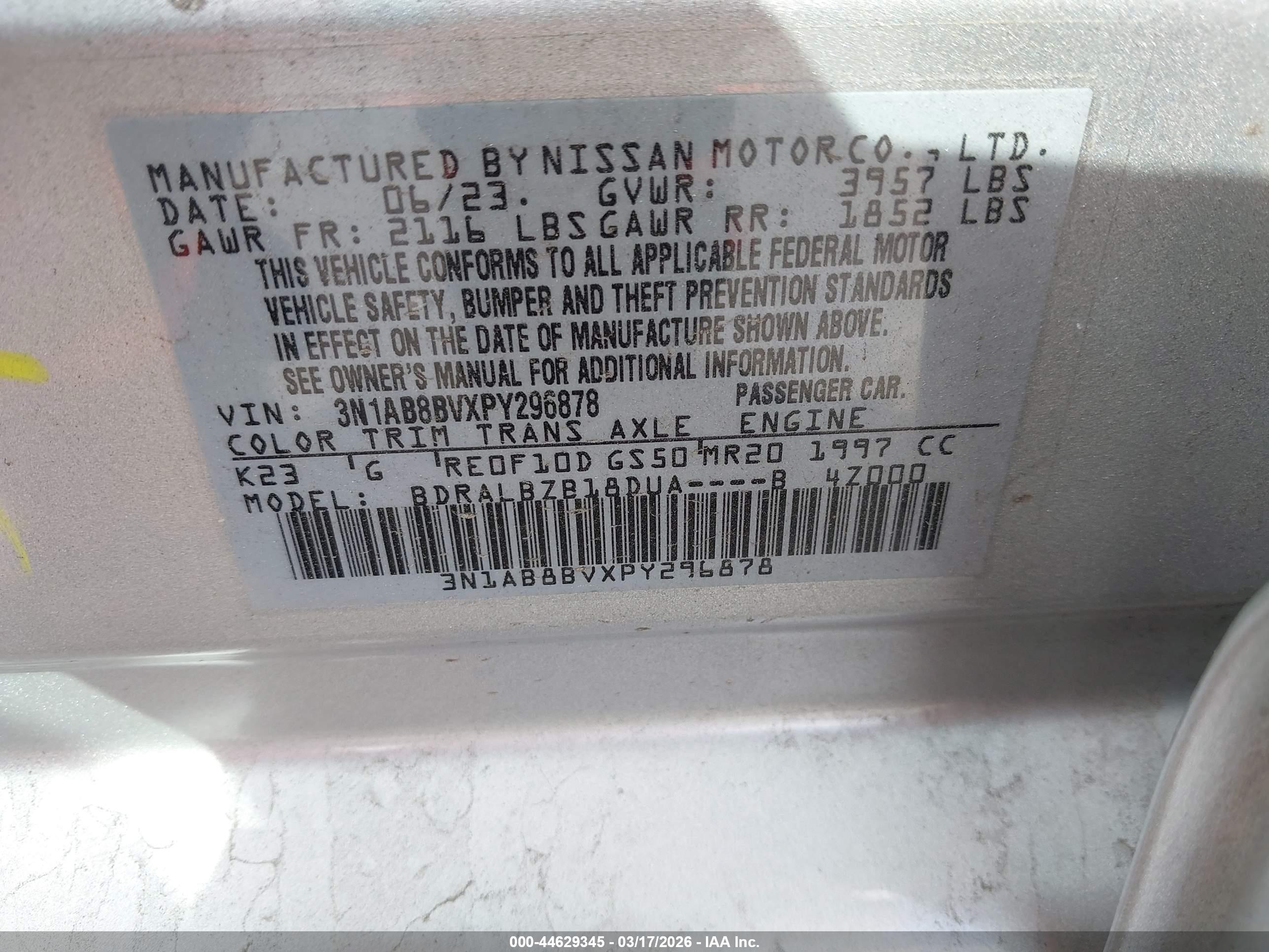 NISSAN SENTRA image 9