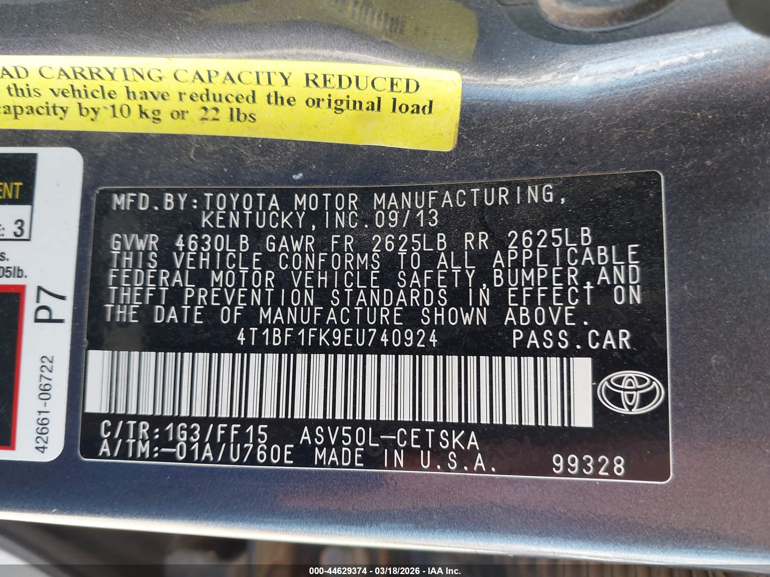 TOYOTA CAMRY image 9
