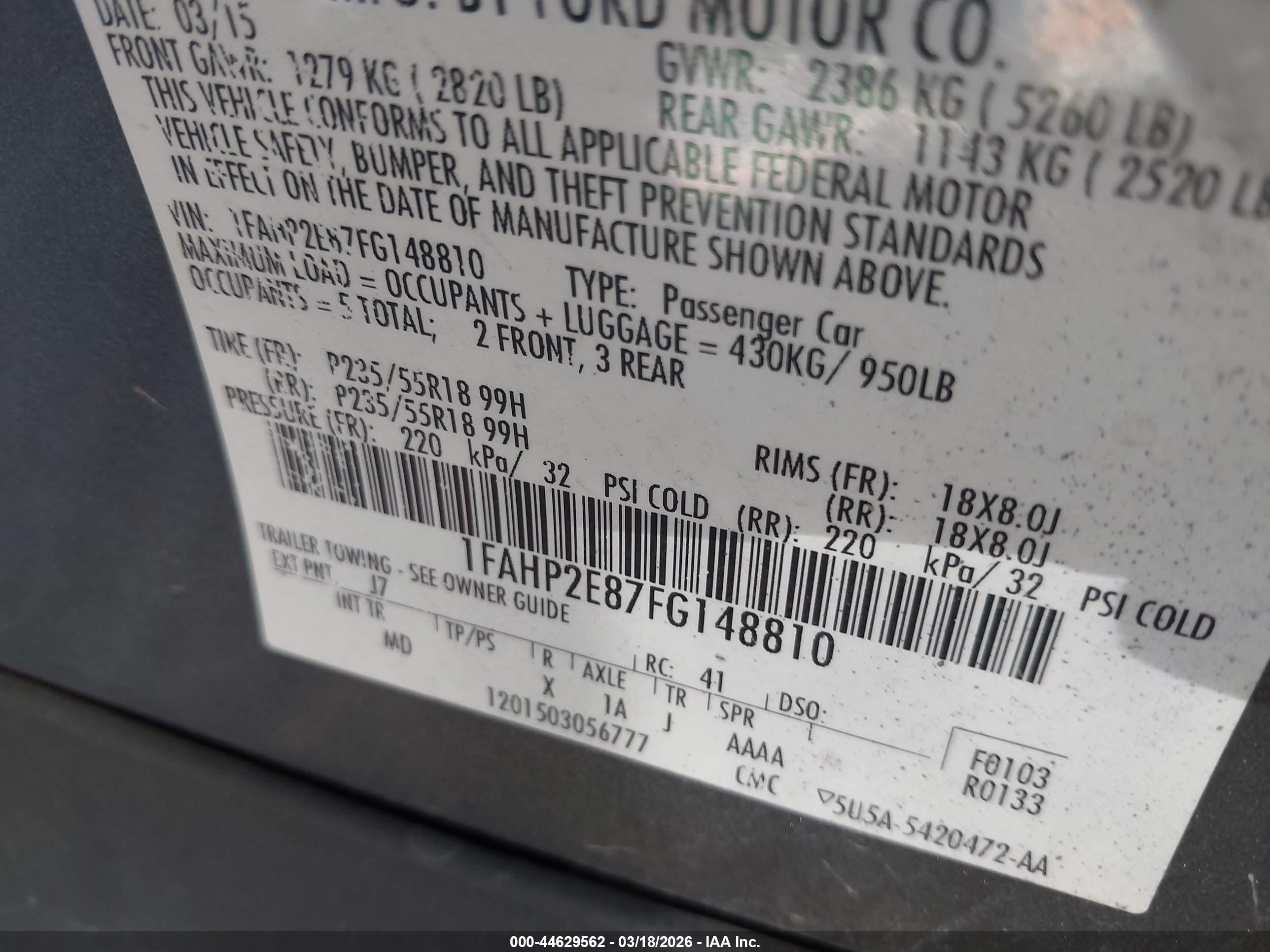 FORD TAURUS image 9