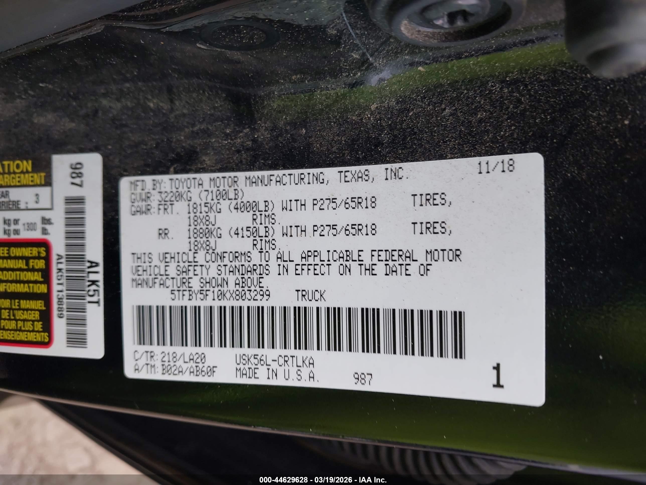 TOYOTA TUNDRA image 9