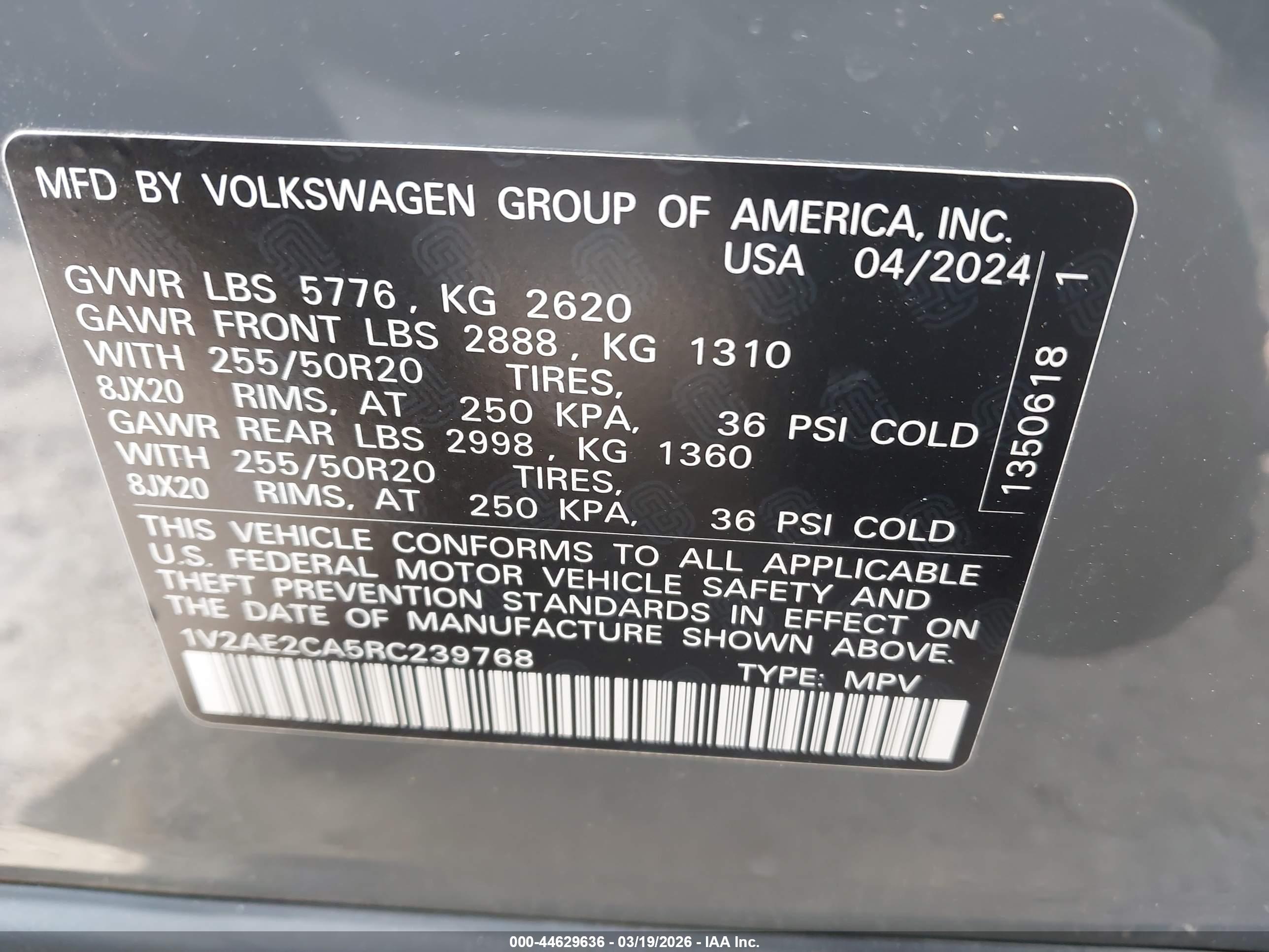 VOLKSWAGEN ATLAS image 9