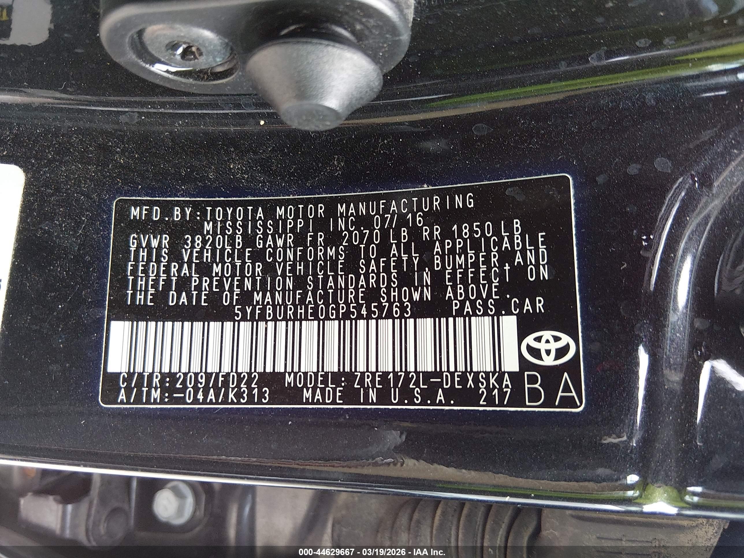 TOYOTA COROLLA image 9