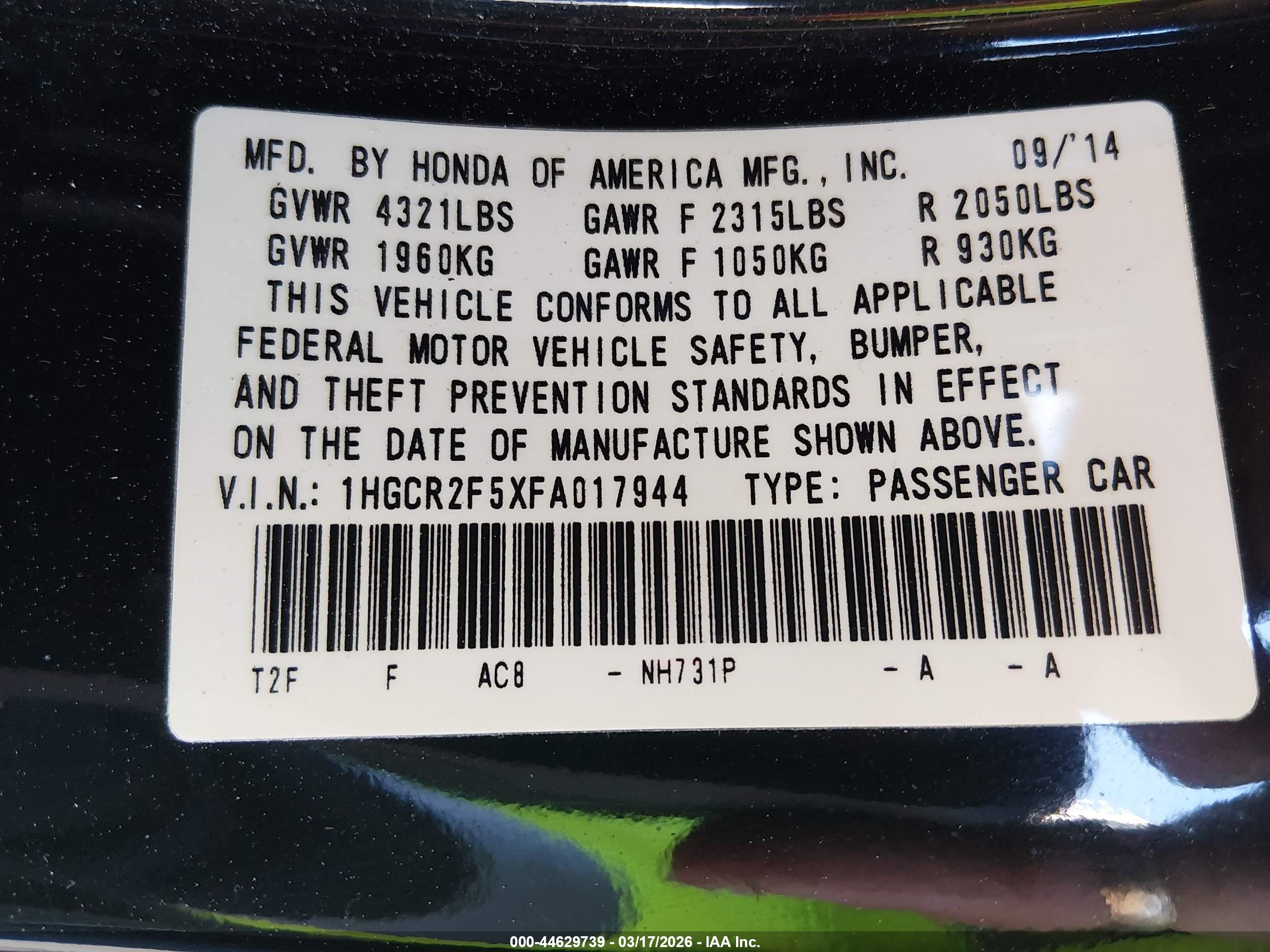 HONDA ACCORD image 9