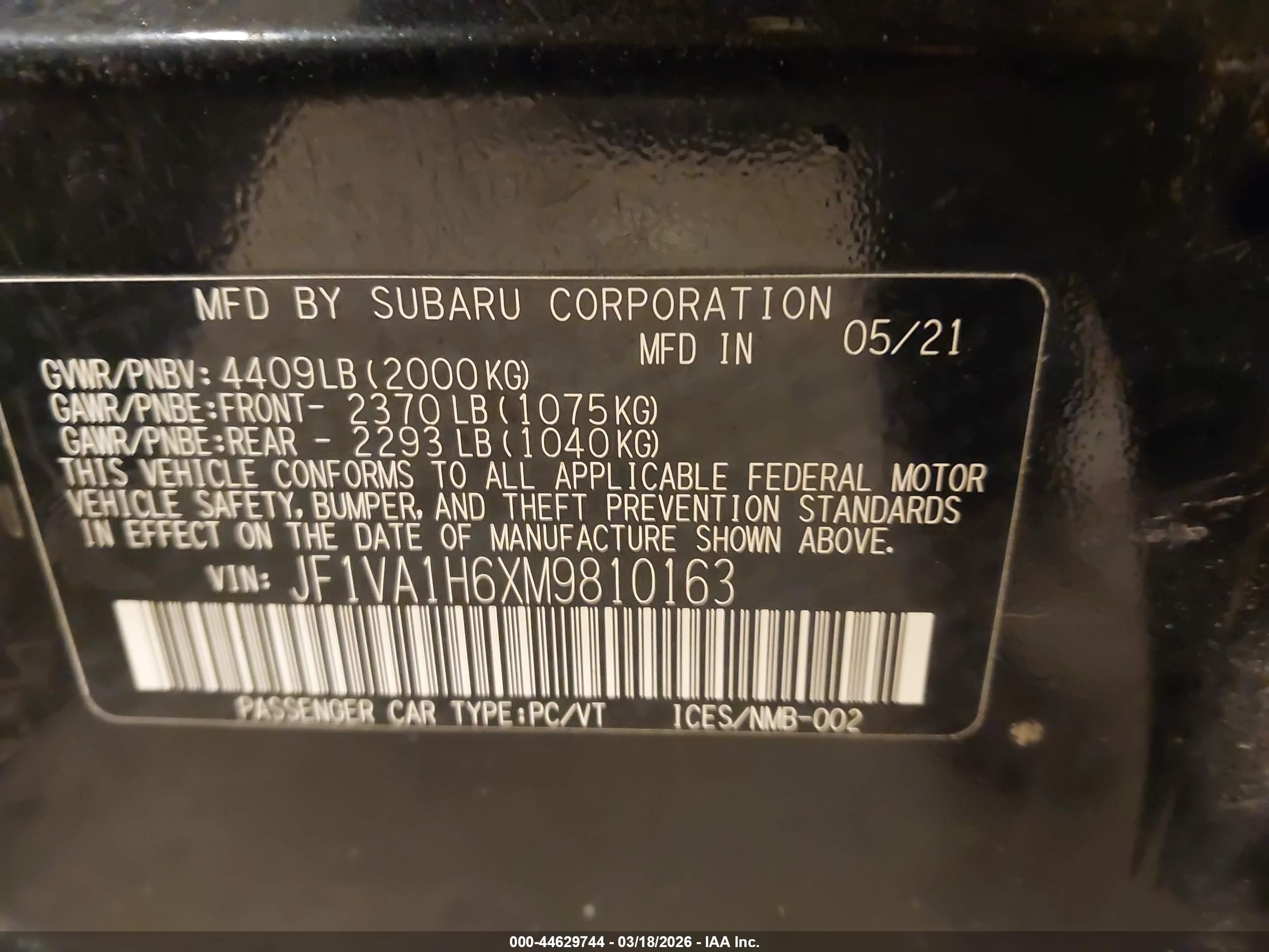 SUBARU WRX image 9