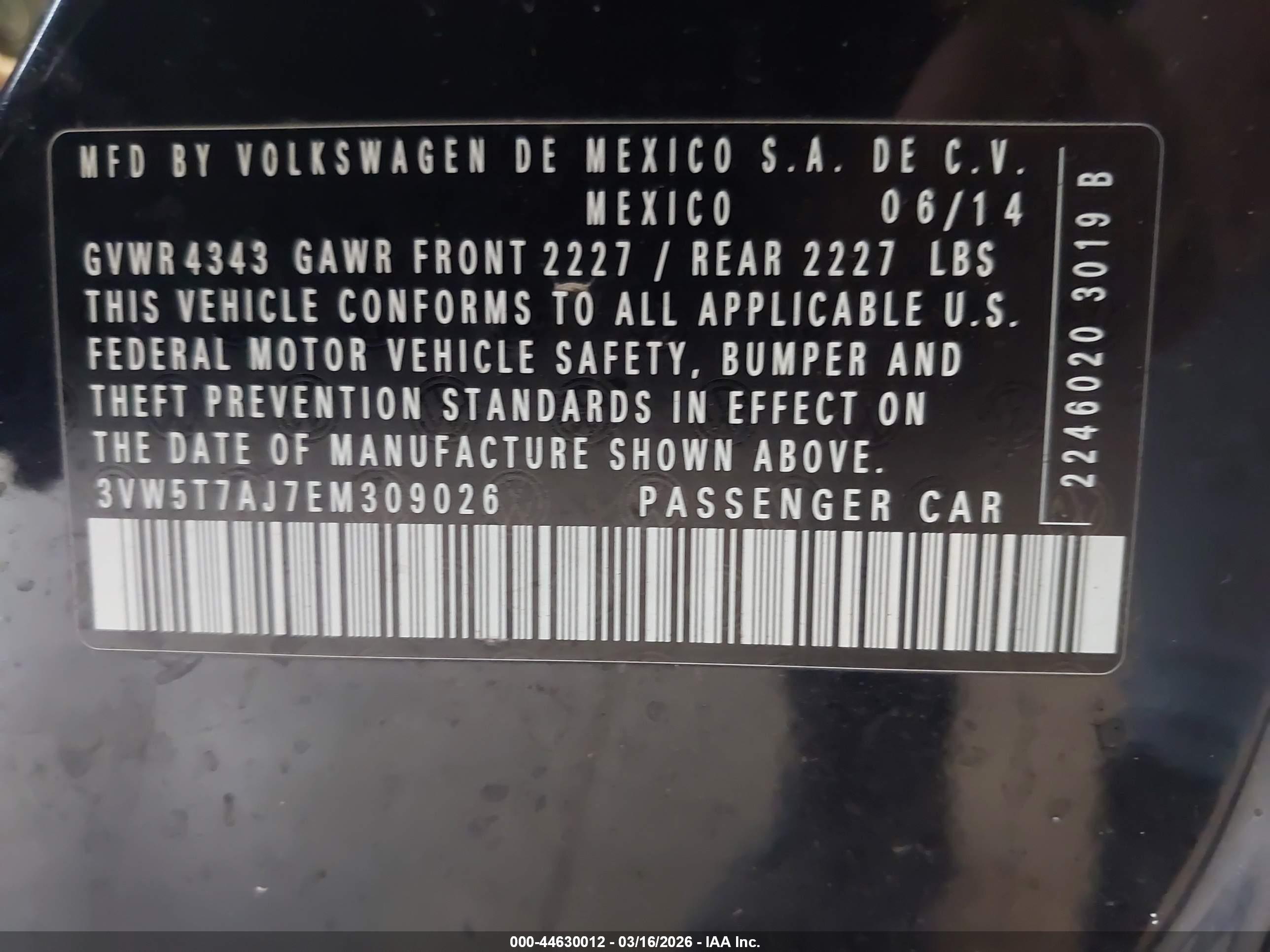 VOLKSWAGEN JETTA image 9