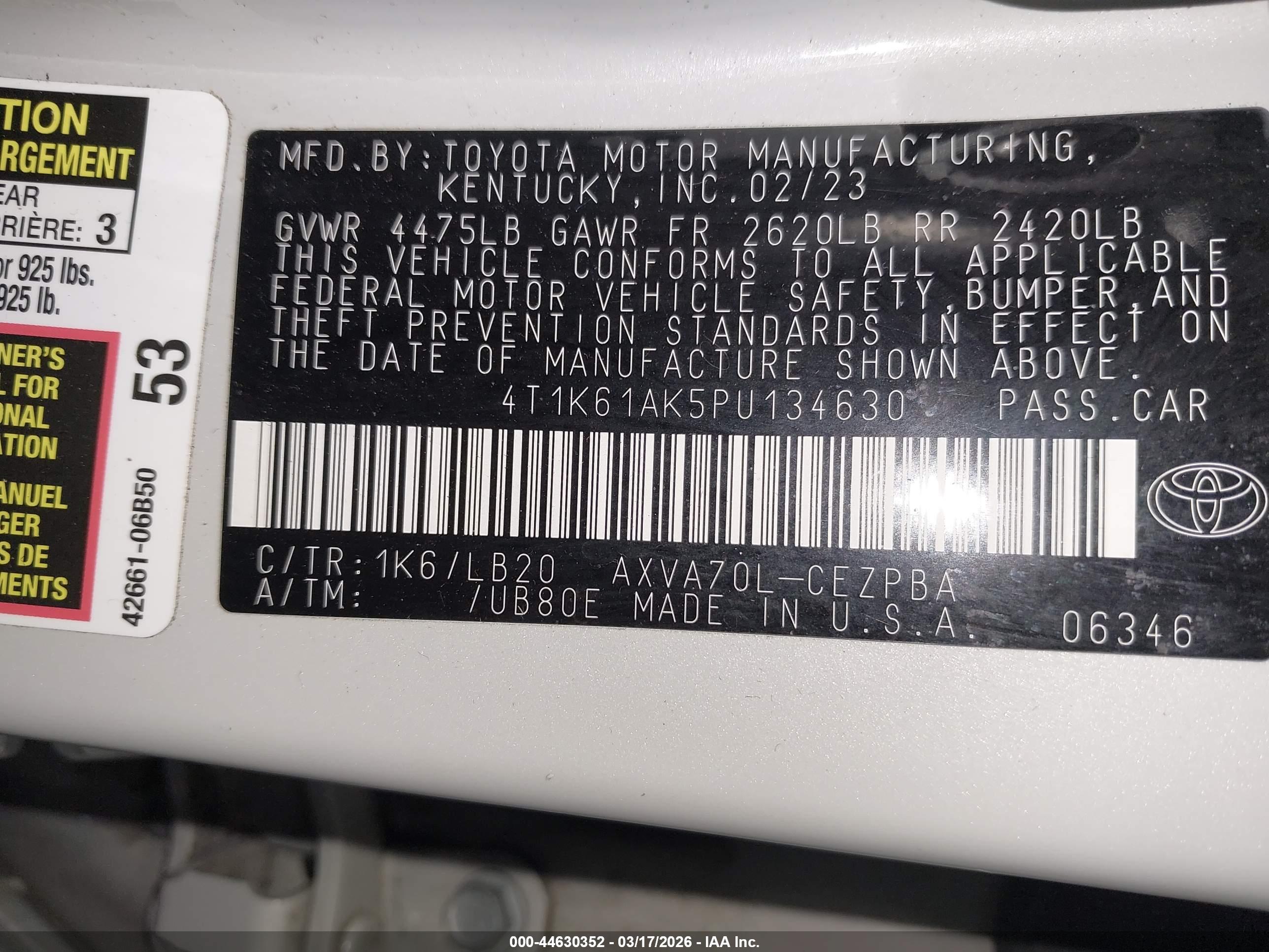 TOYOTA CAMRY image 9