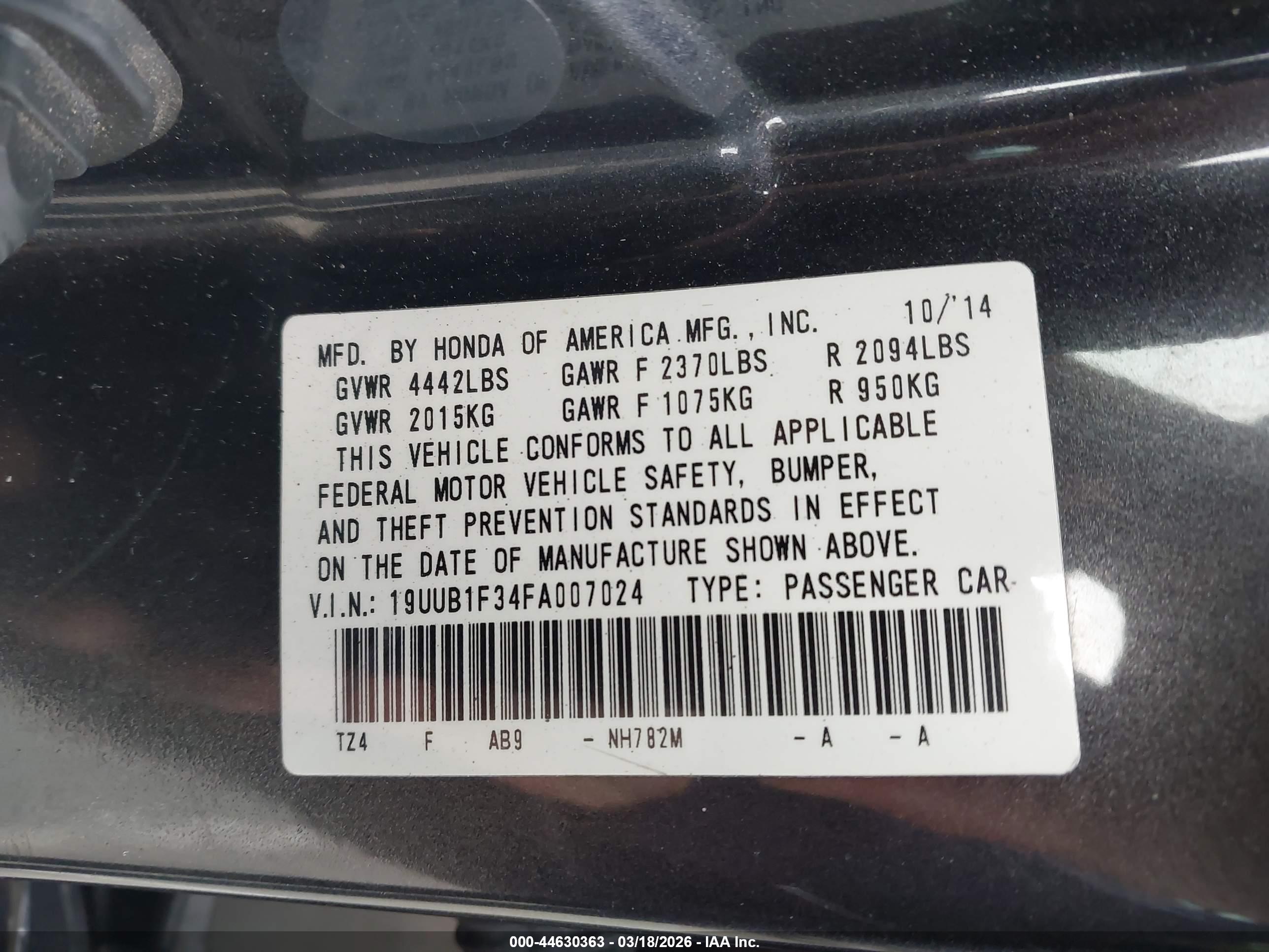 ACURA TLX image 9