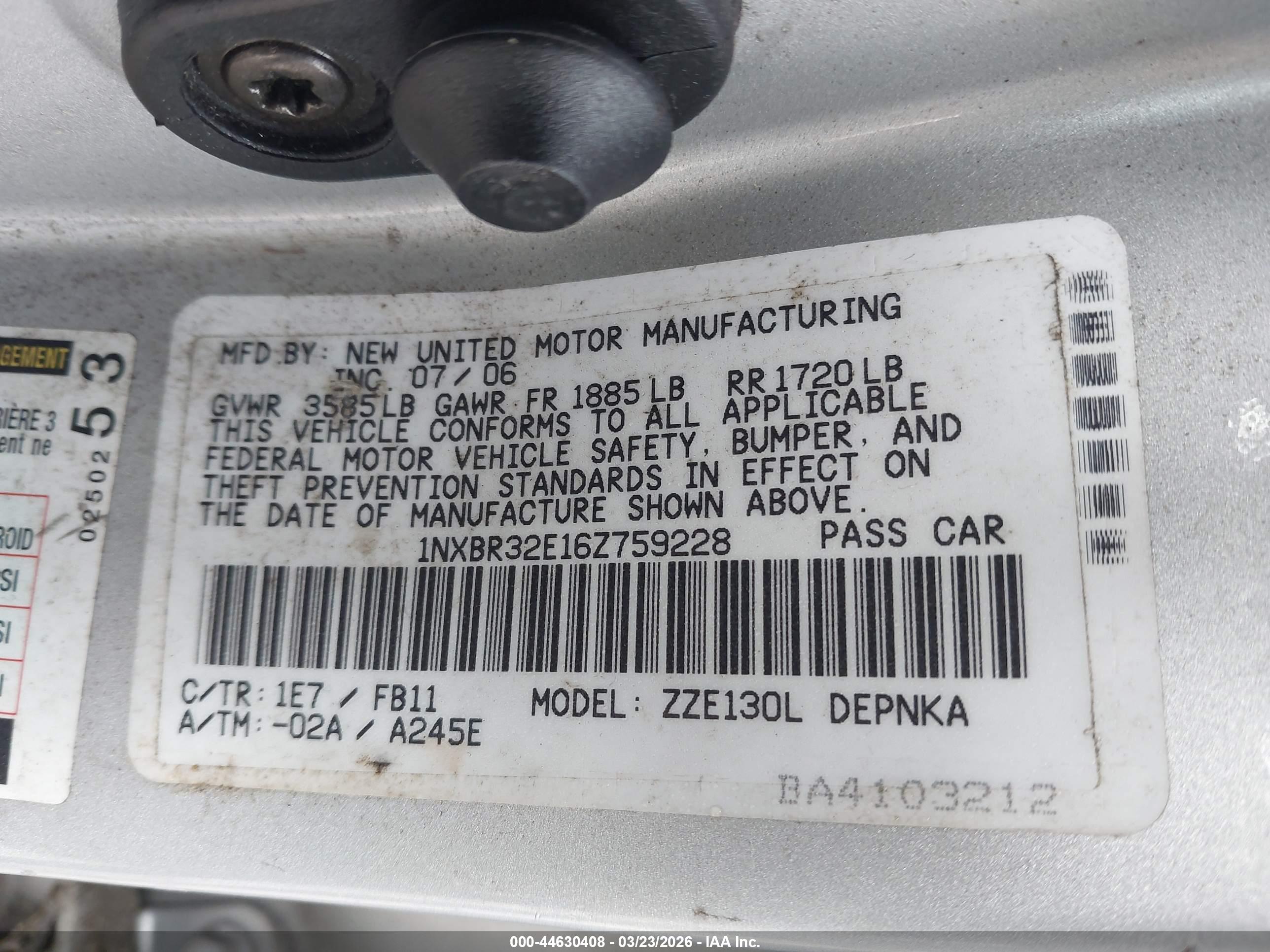 TOYOTA COROLLA image 9
