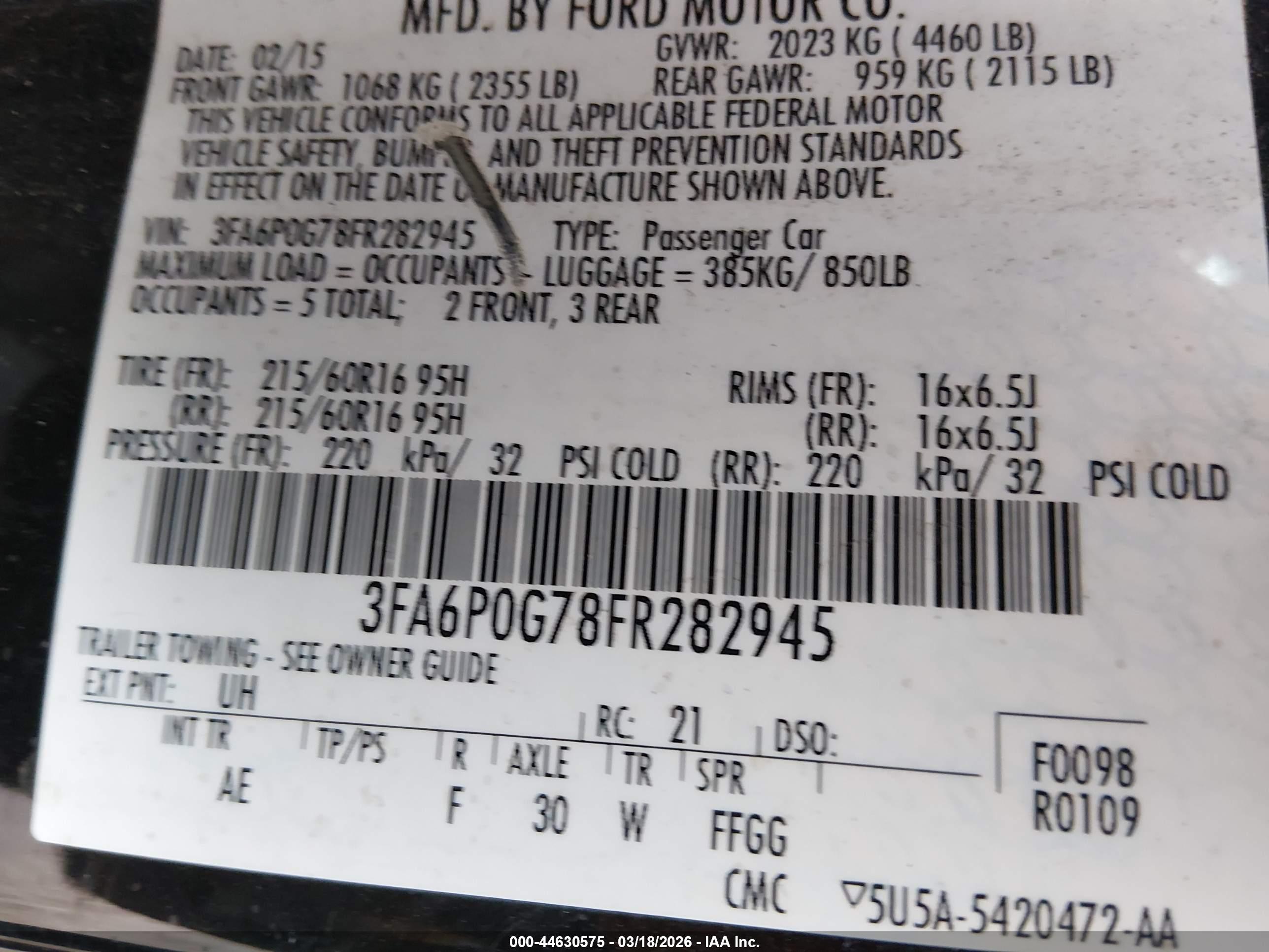 FORD FUSION image 9