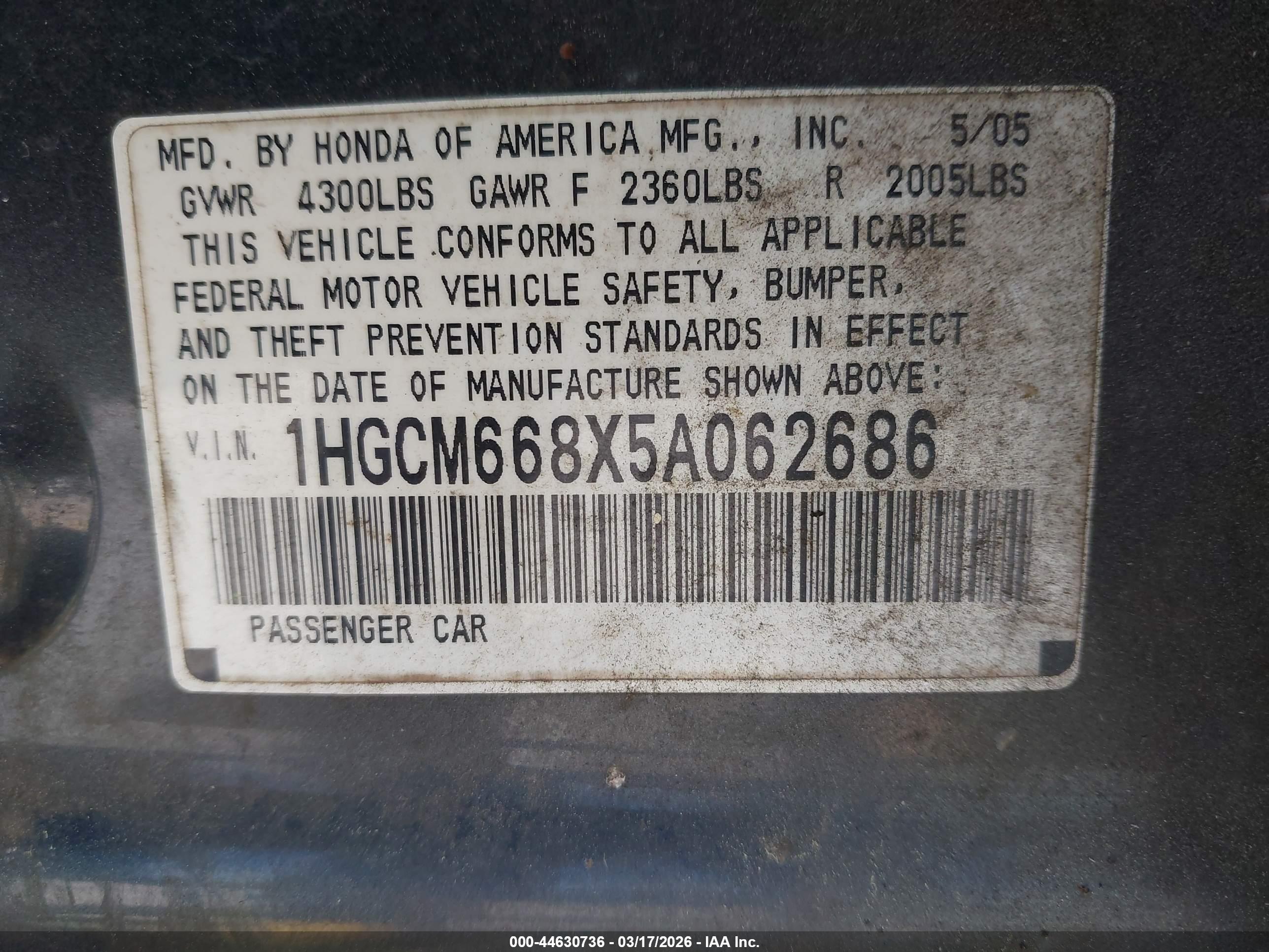 HONDA ACCORD image 9