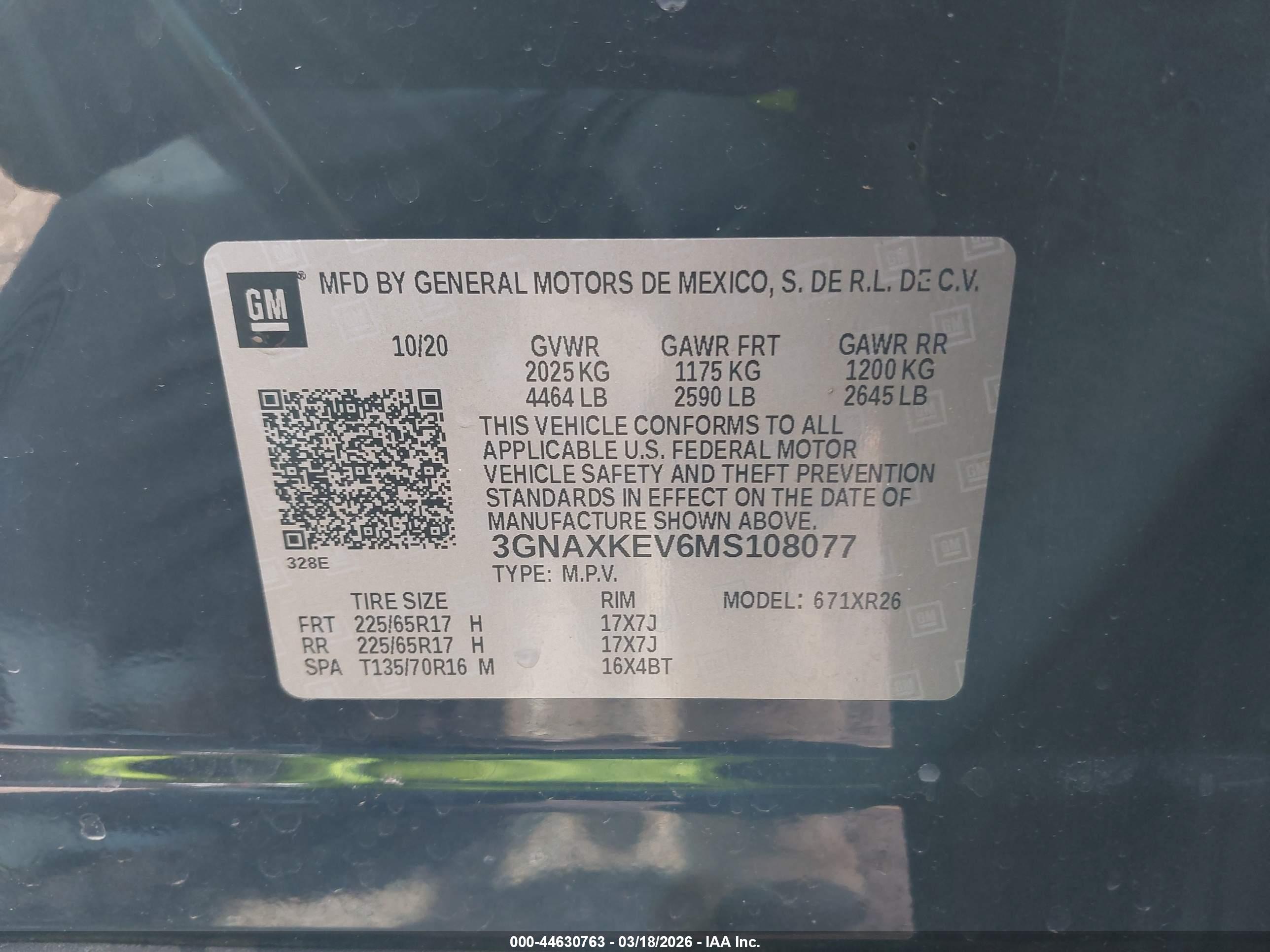 CHEVROLET EQUINOX image 9