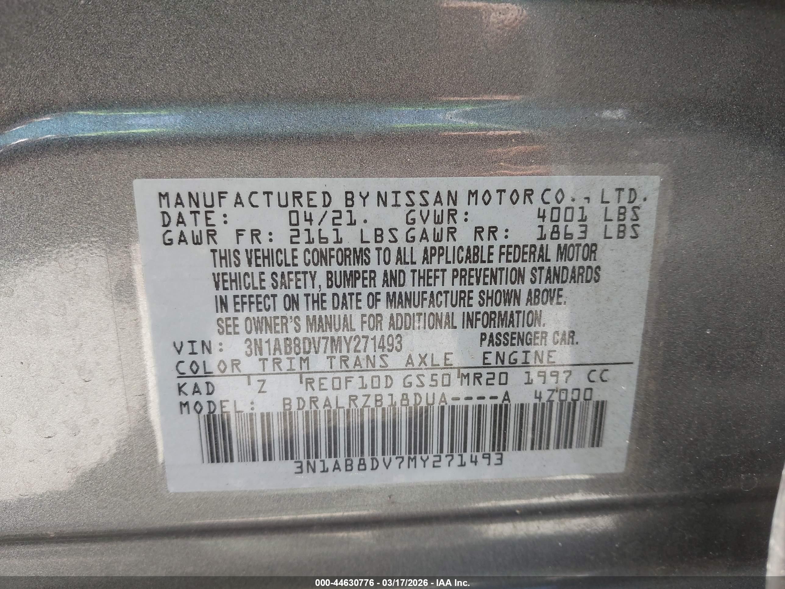 NISSAN SENTRA image 9