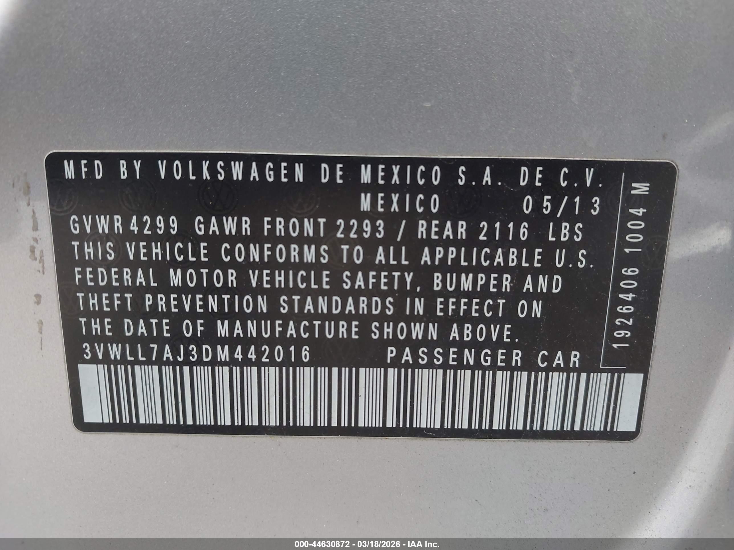 VOLKSWAGEN JETTA image 9
