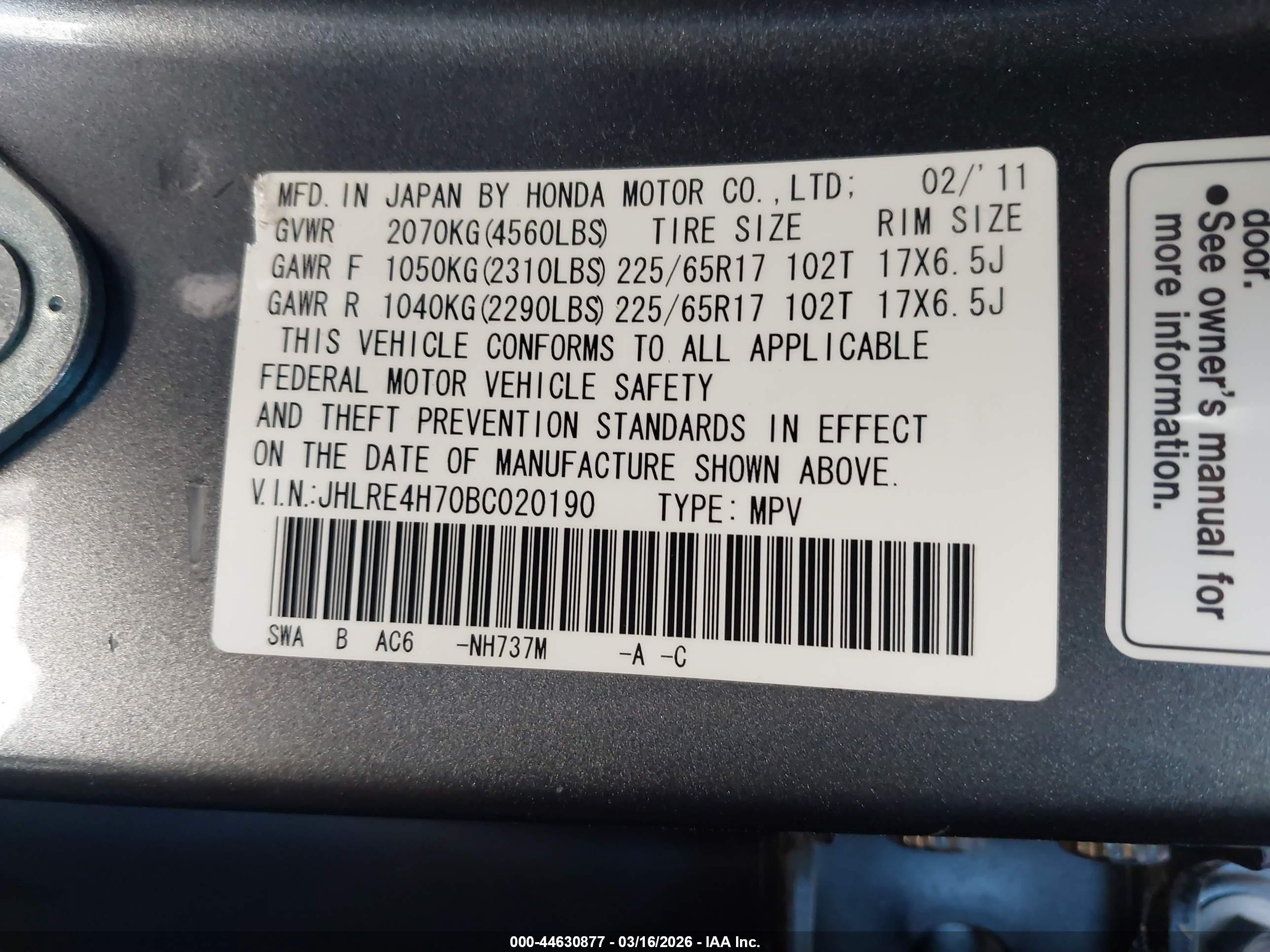 HONDA CR-V image 9
