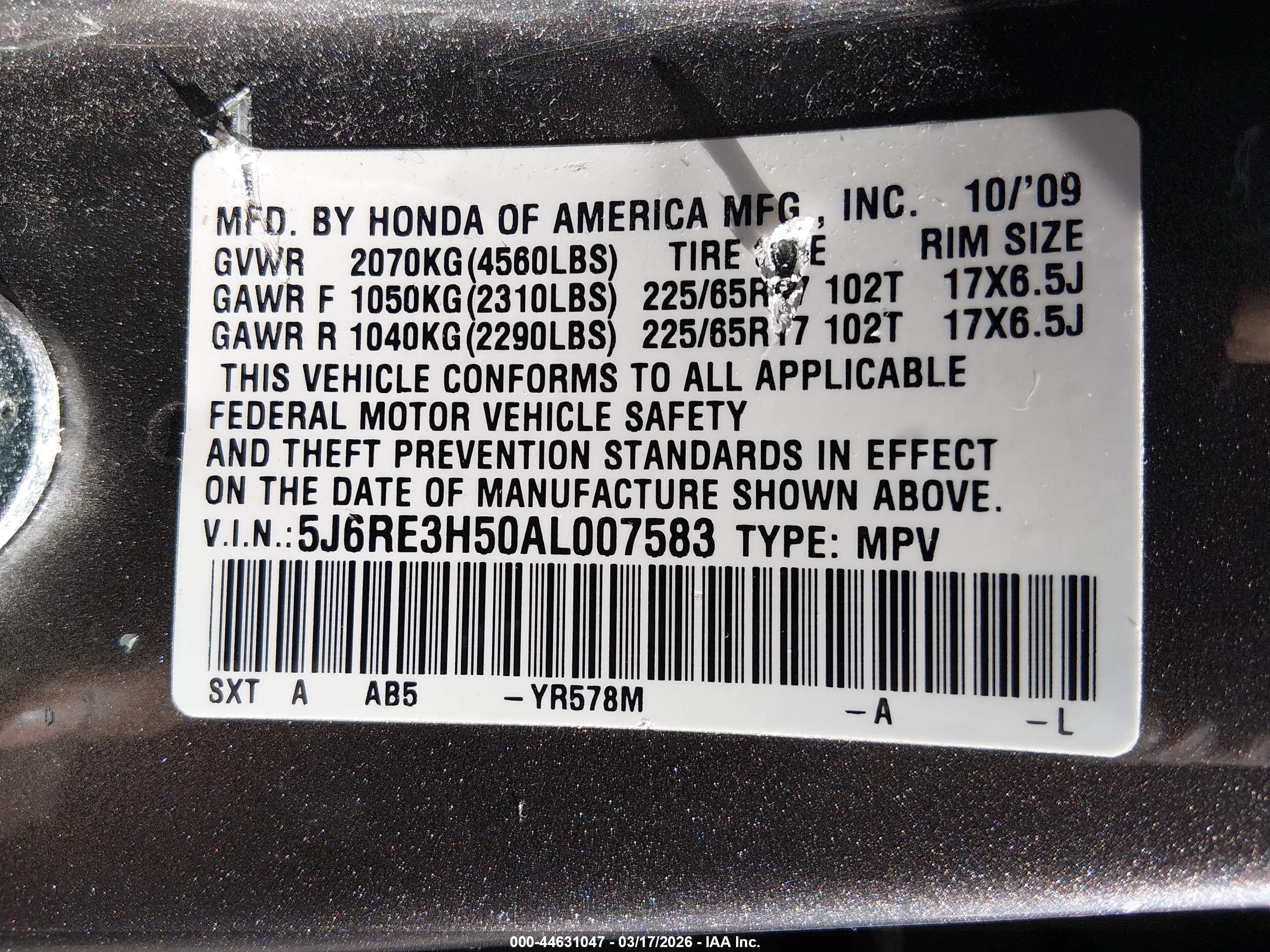 HONDA CR-V image 9