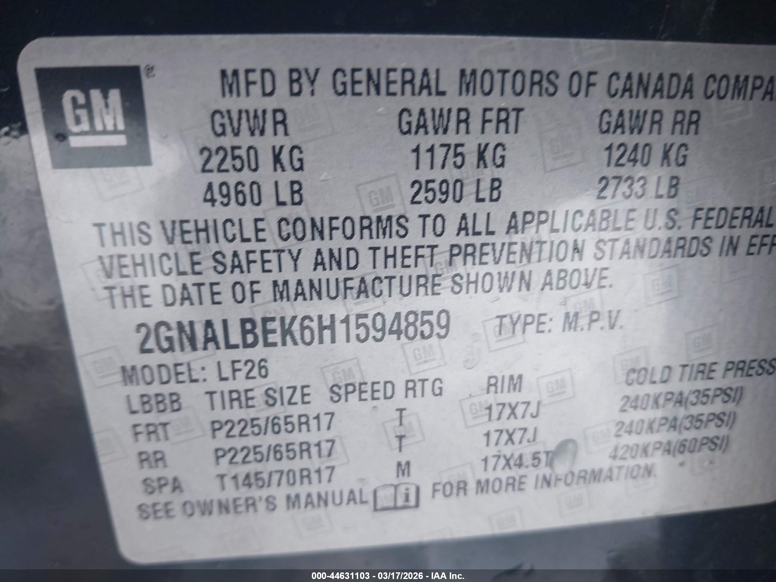CHEVROLET EQUINOX image 9