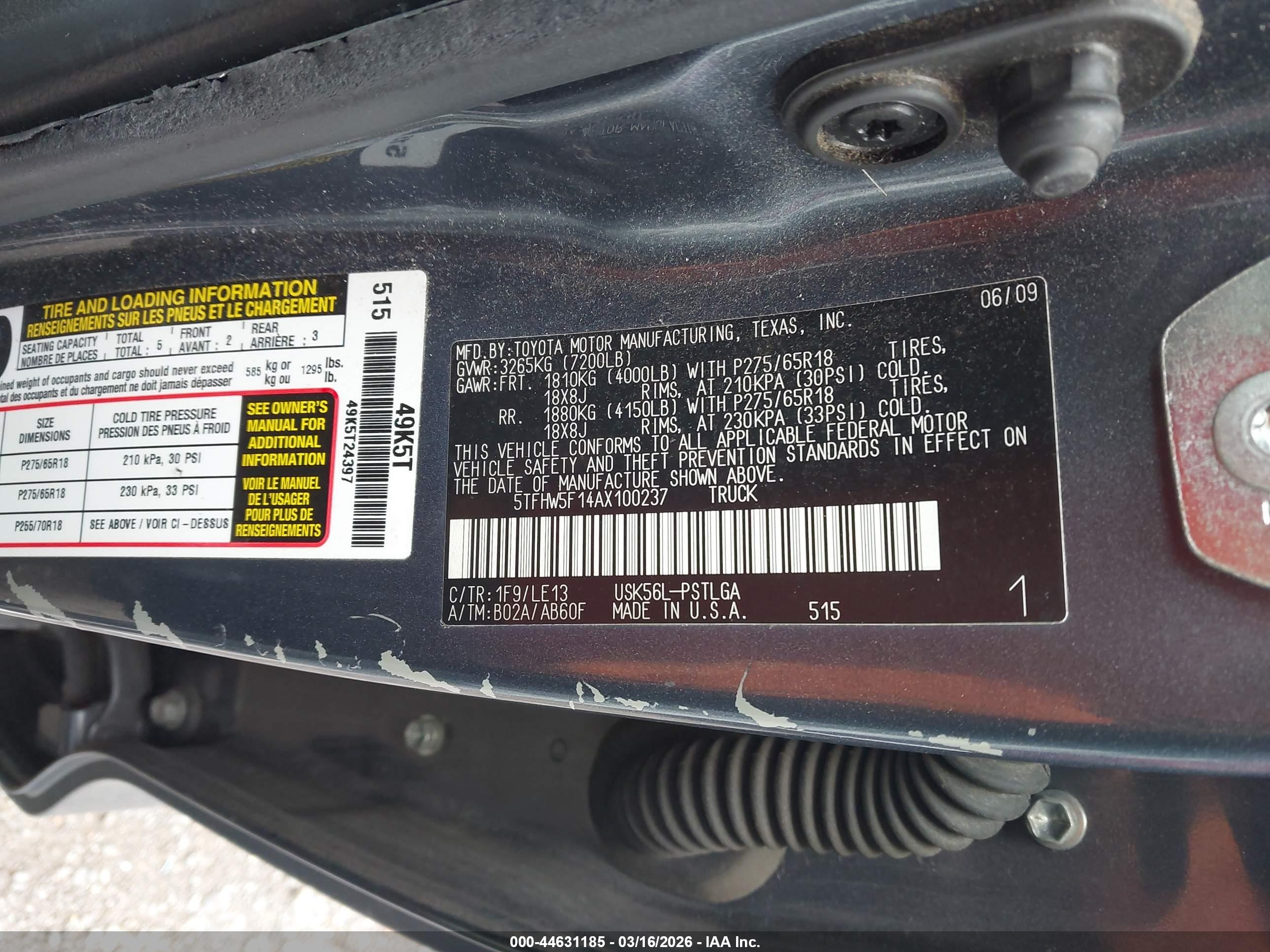 TOYOTA TUNDRA image 9