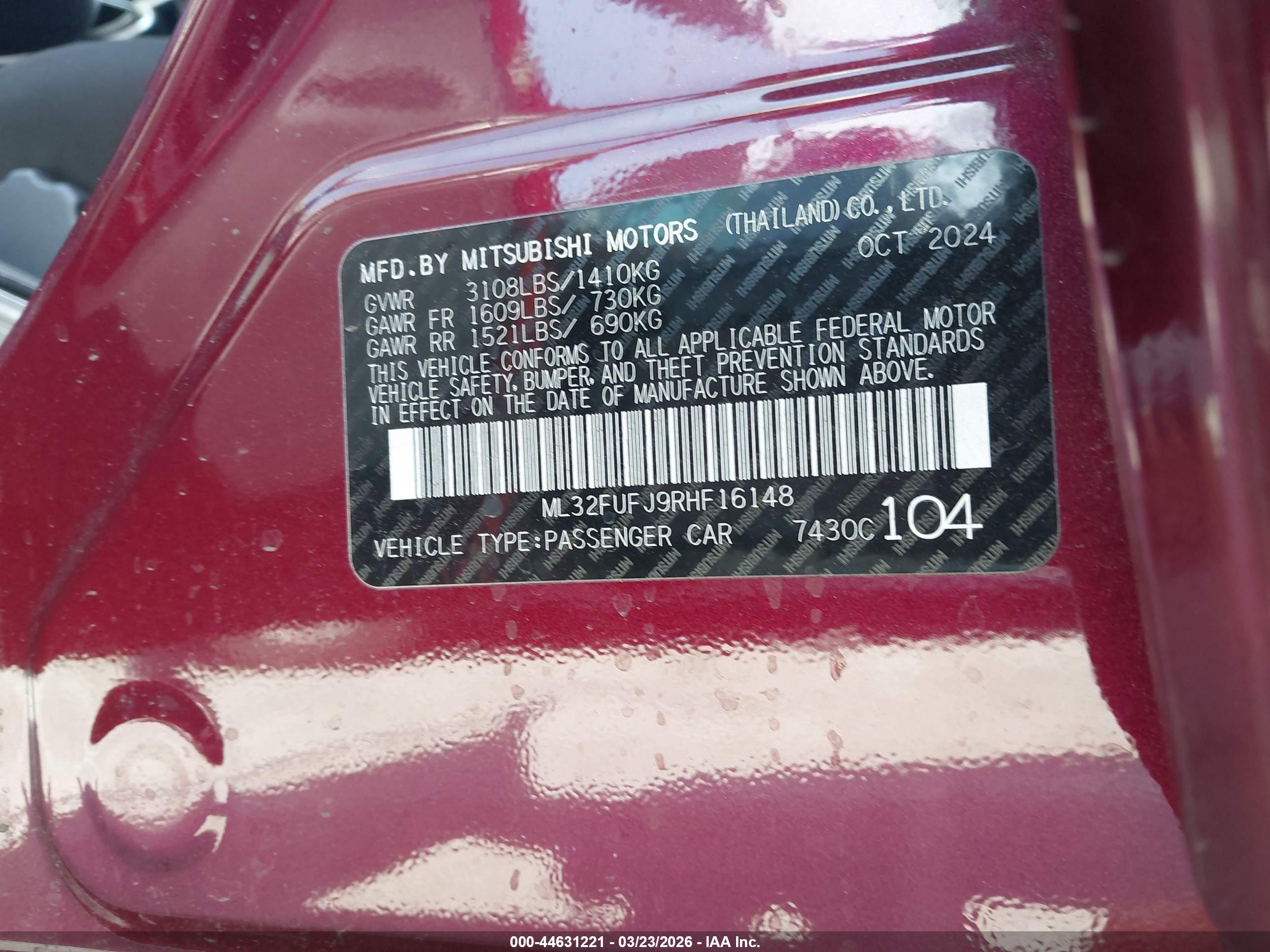 MITSUBISHI MIRAGE image 9