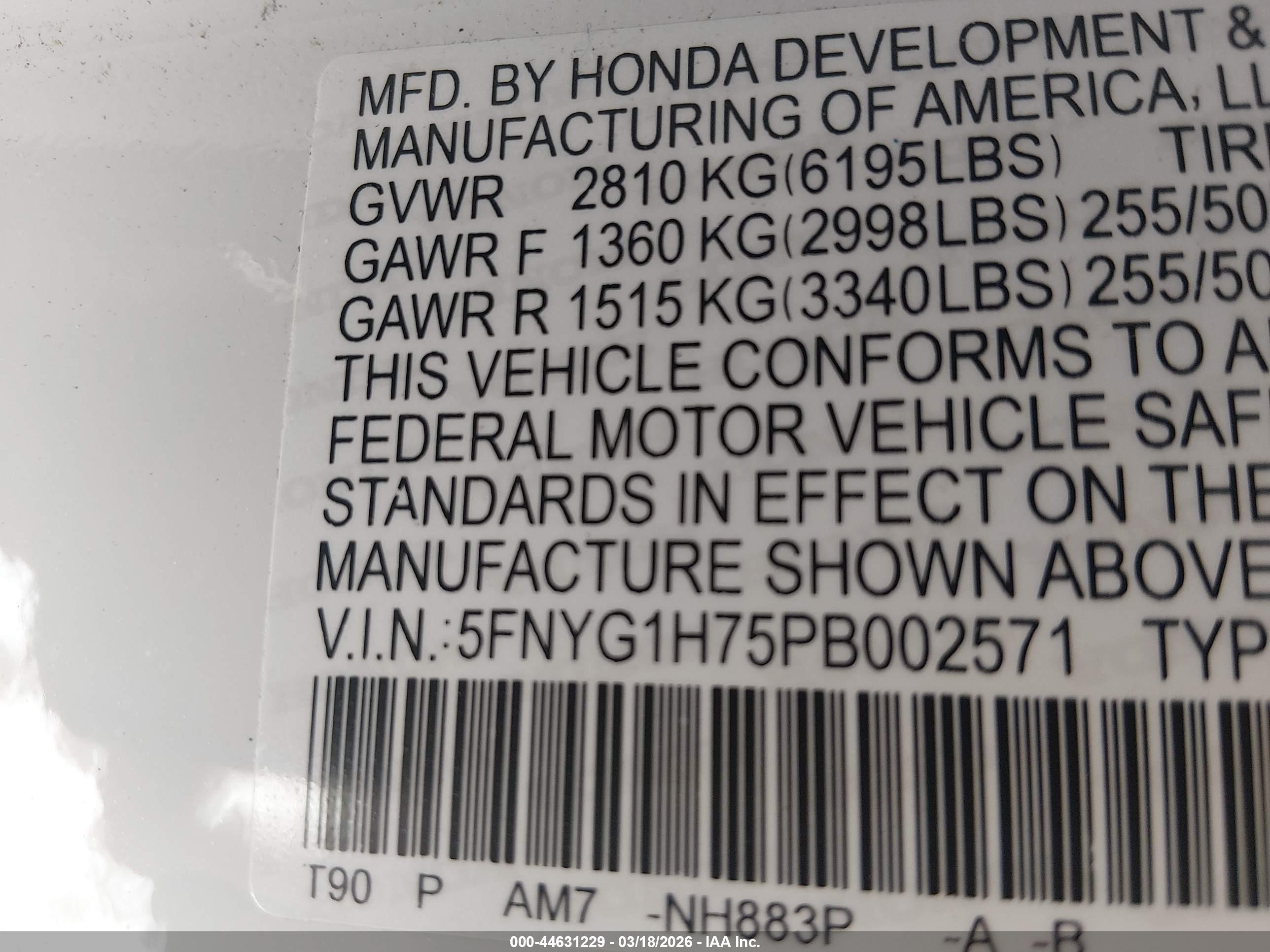 HONDA PILOT image 9